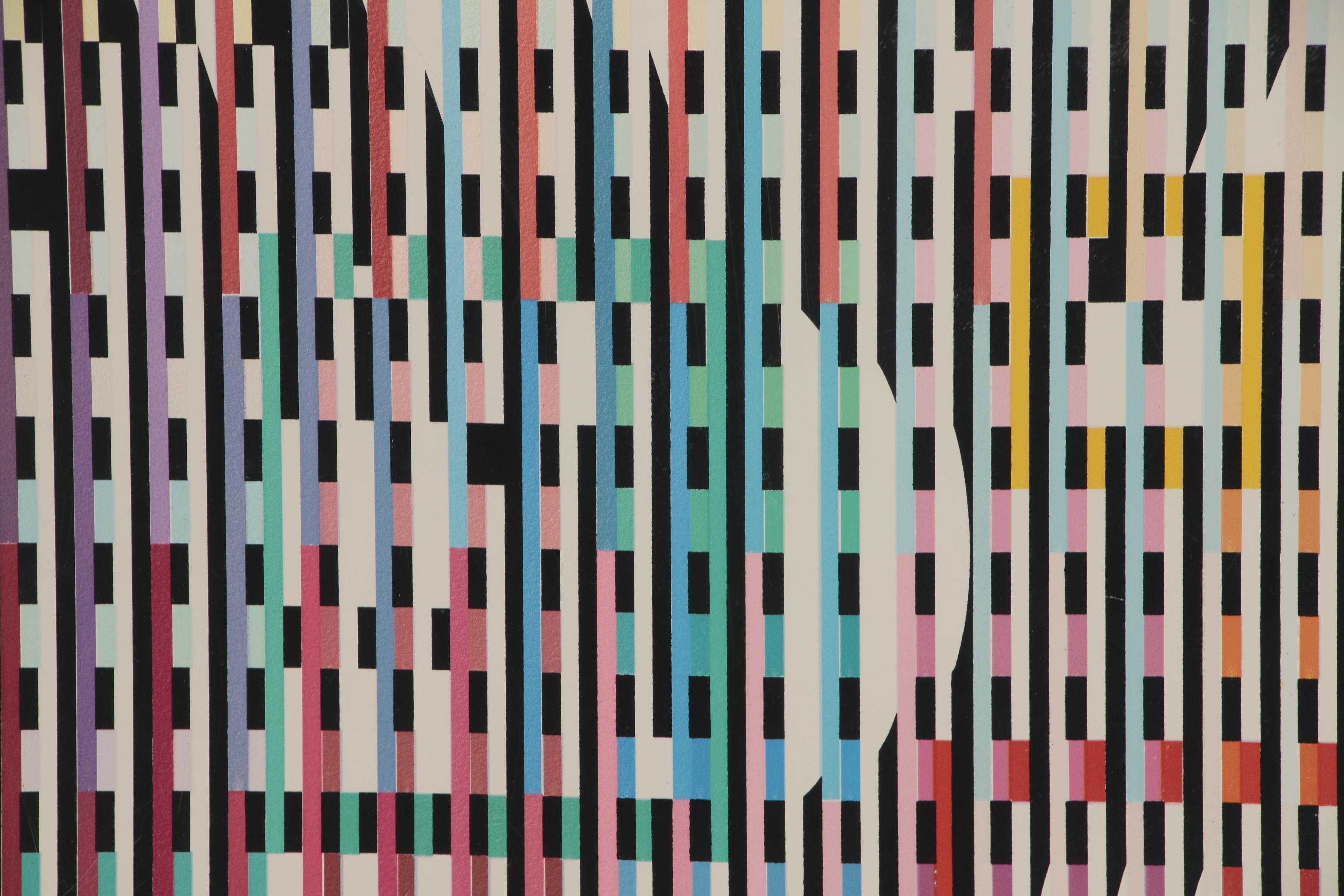 Yaacov Agam Geometric Abstract Serigraph