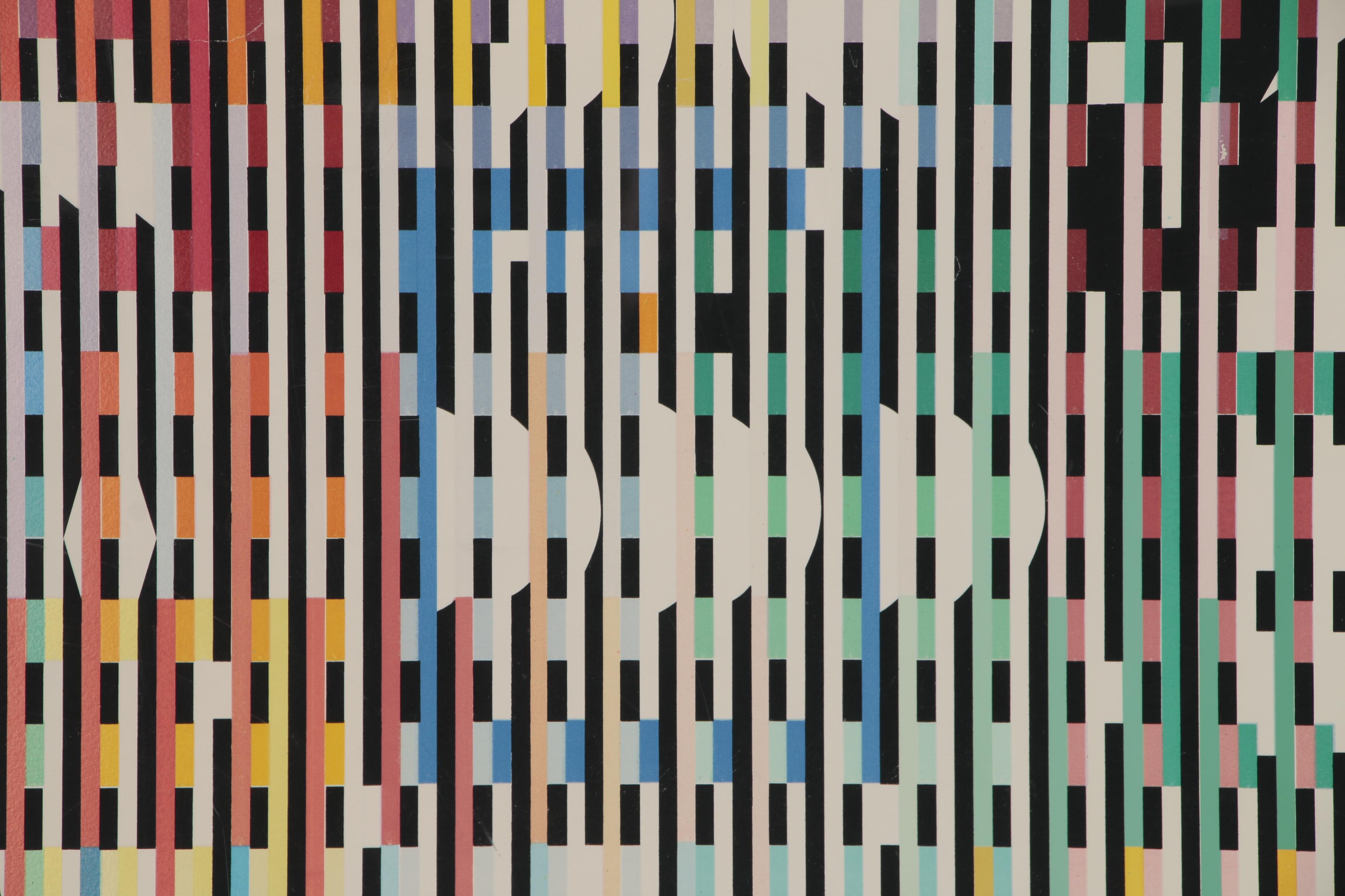 Yaacov Agam Geometric Abstract Serigraph