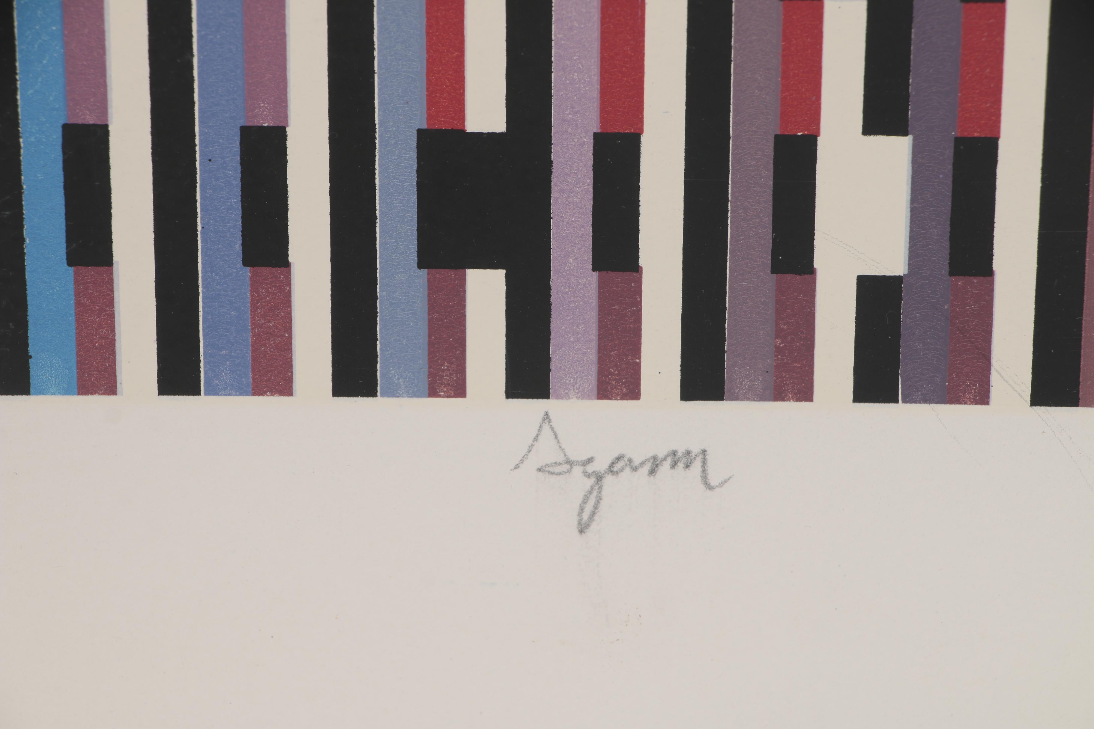 Yaacov Agam Geometric Abstract Serigraph