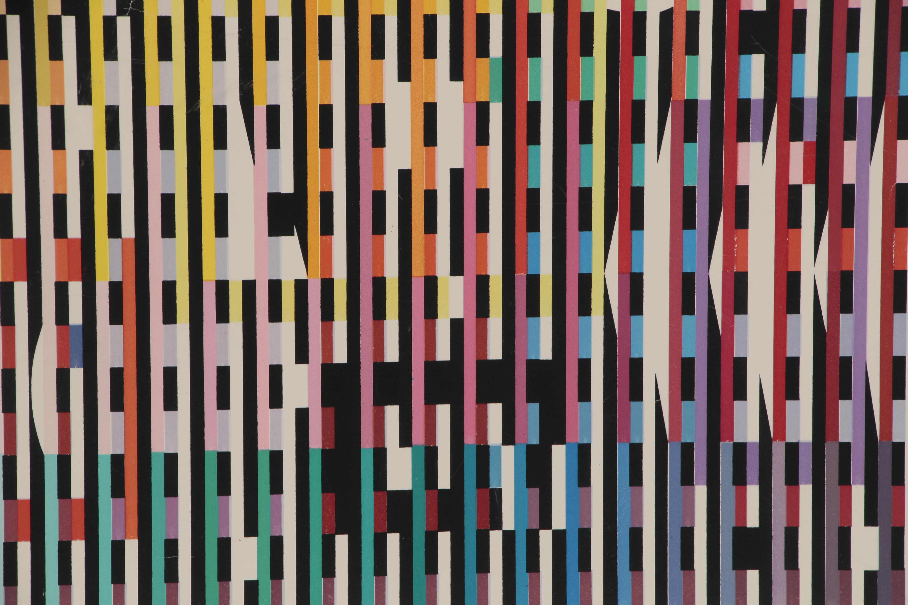 Yaacov Agam Geometric Abstract Serigraph