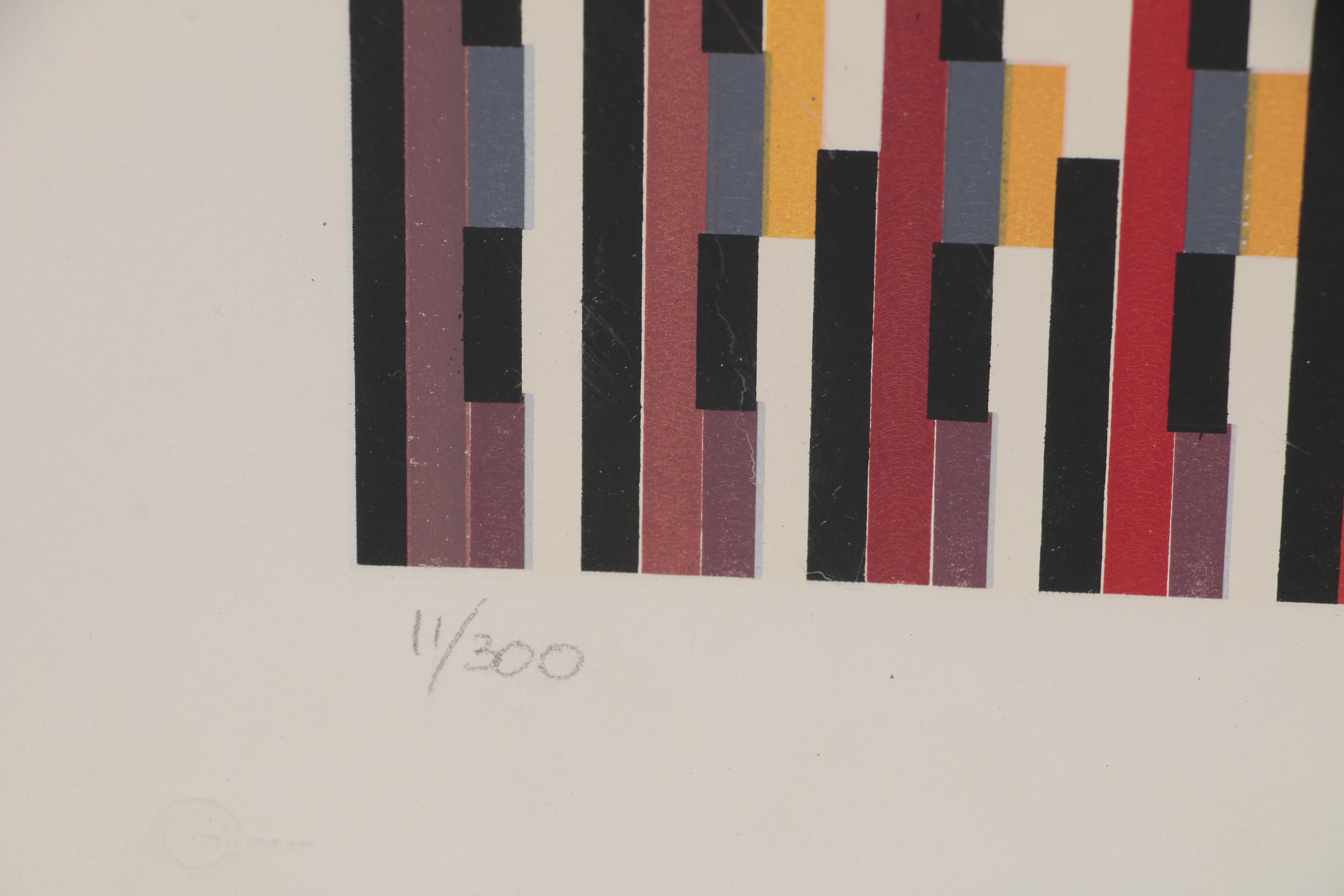 Yaacov Agam Geometric Abstract Serigraph
