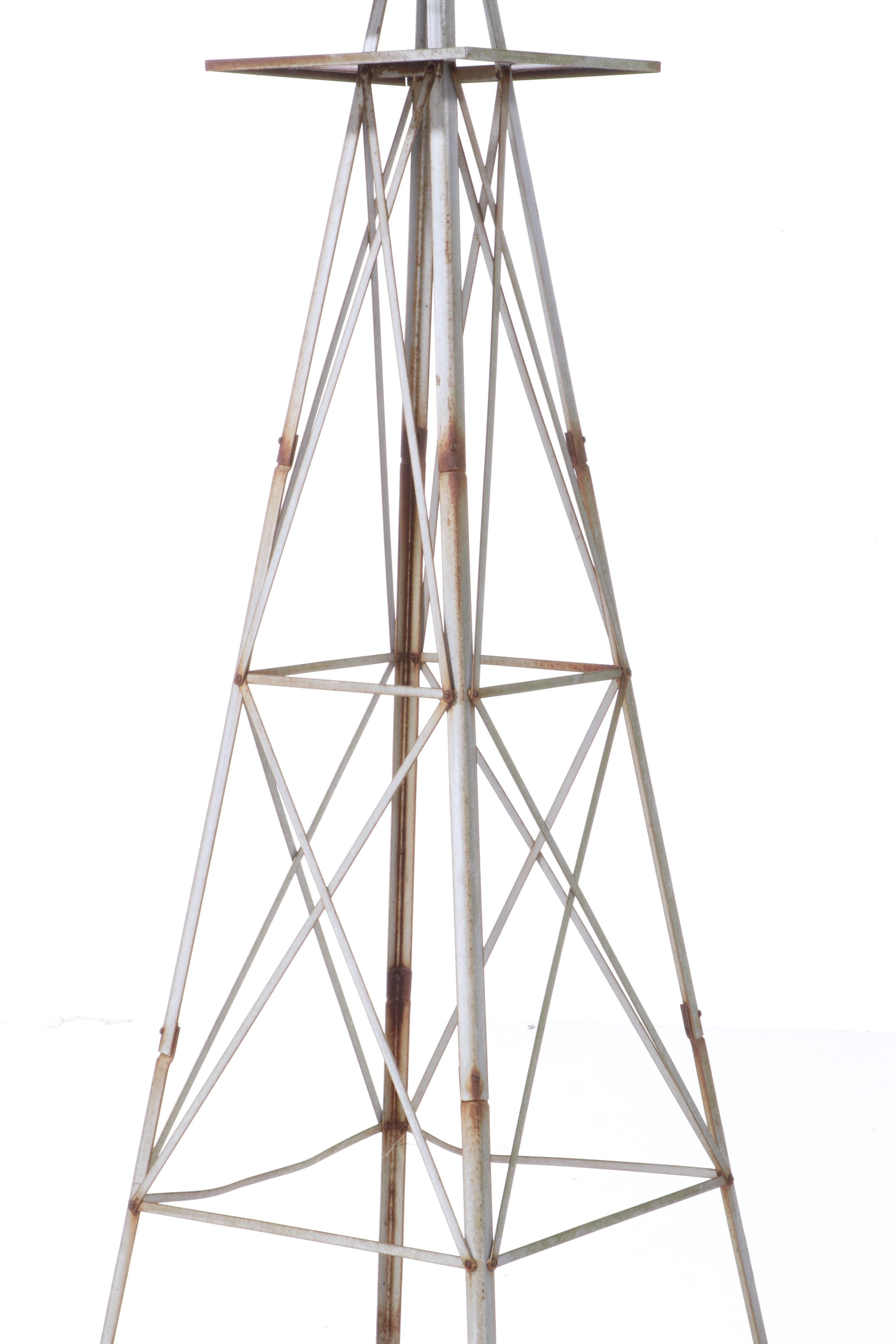 Galvanized Metal Windmill, Mid 20th Century