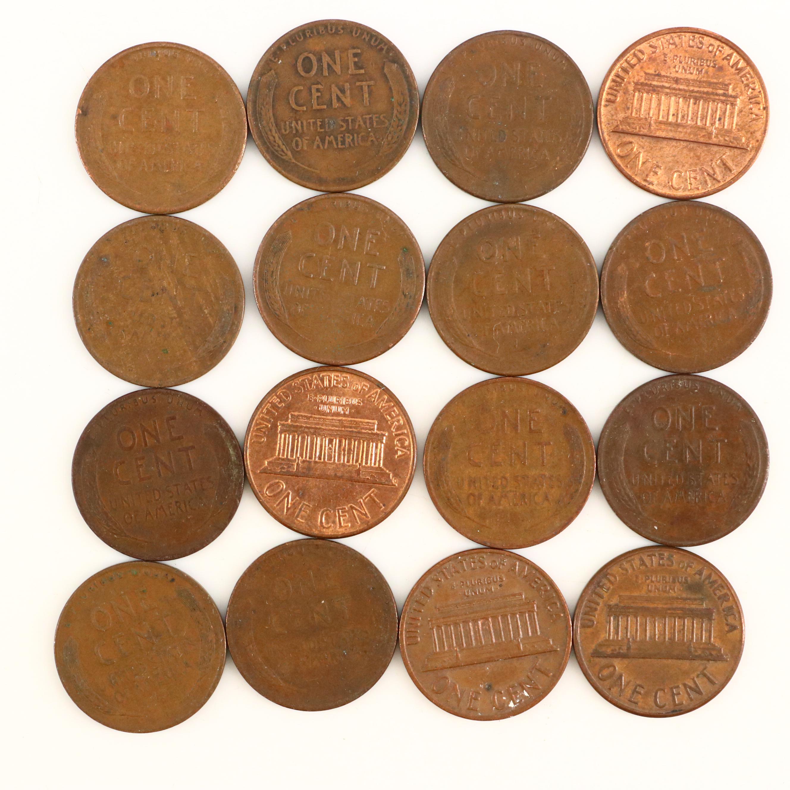 Approximately 880 Lincoln Wheat Cents, Plus Vintage Nickels and Canadian Coins