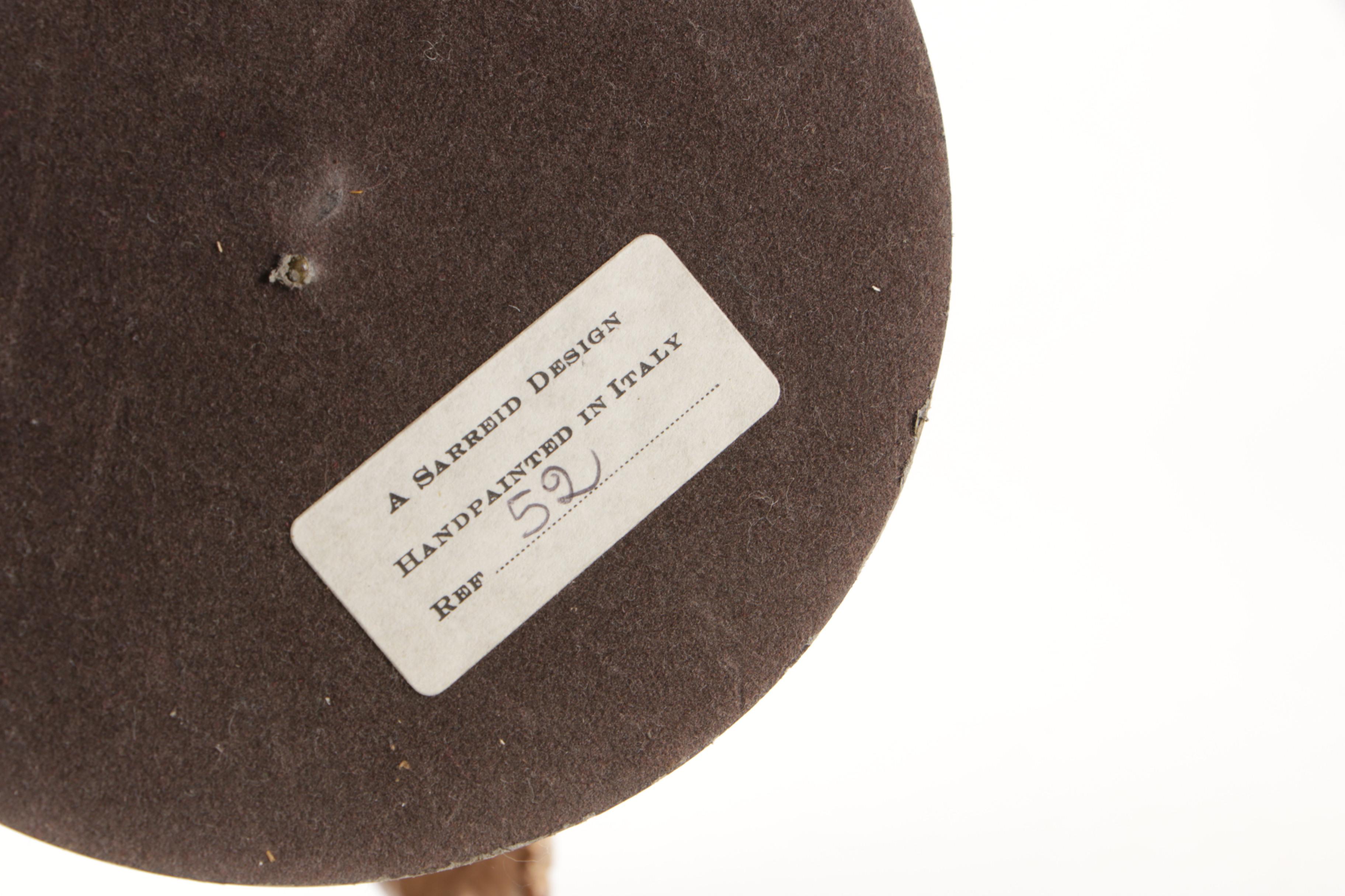 Antique Jointed Plush Teddy Bear with Glass Eyes and Hand Carved Wood Boy Figure