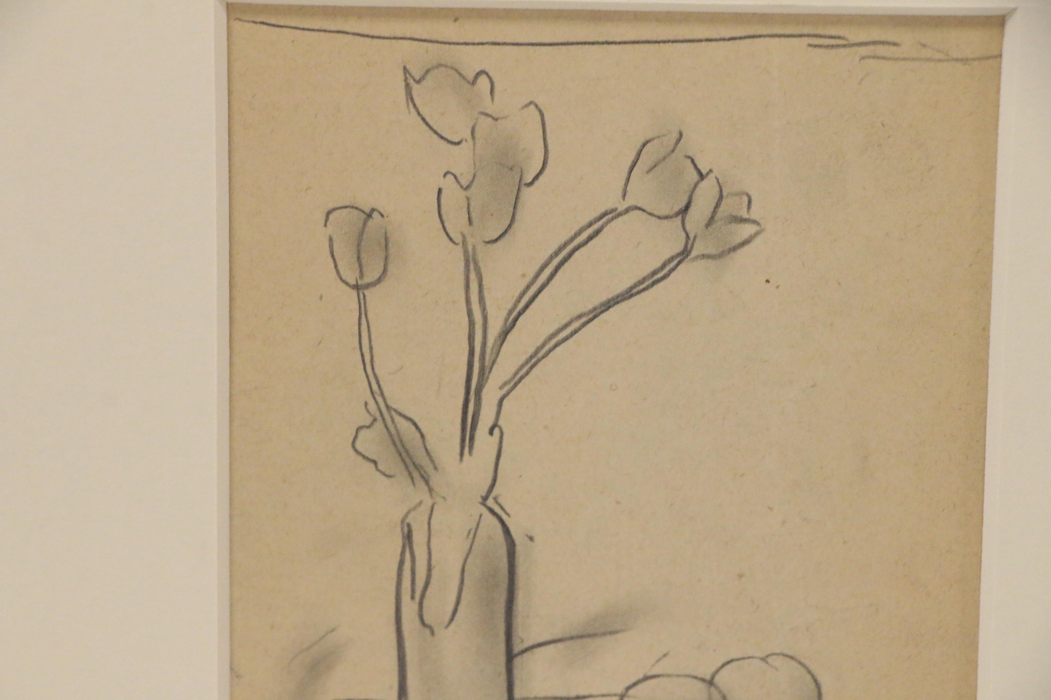 Edgar Yaeger Still Life Graphite Drawing, 1928