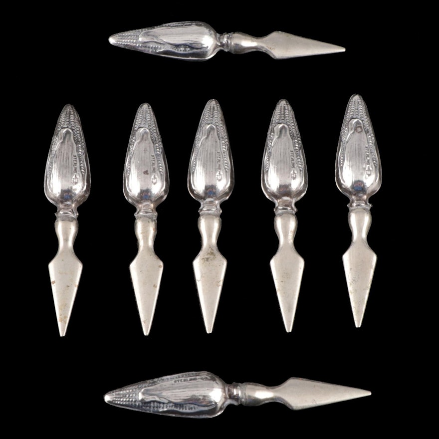 Webster Sterling Silver Corn Cob Spears, Early to Mid 20th Century