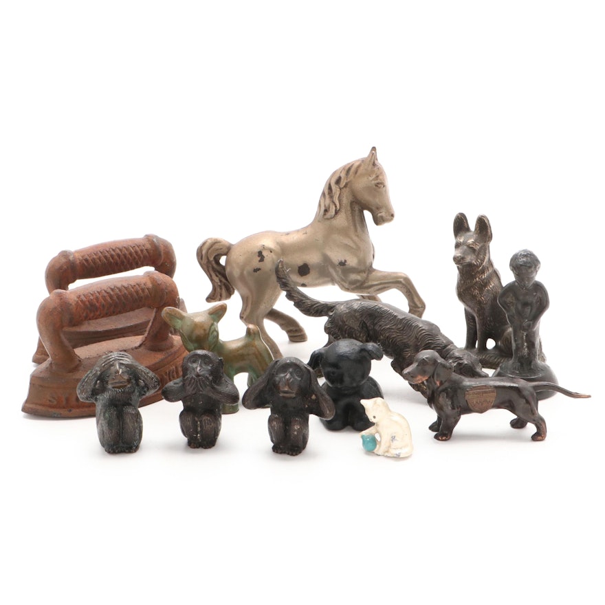 Advertising and Souvenir Cast Figurines, Early-Mid 20th Century