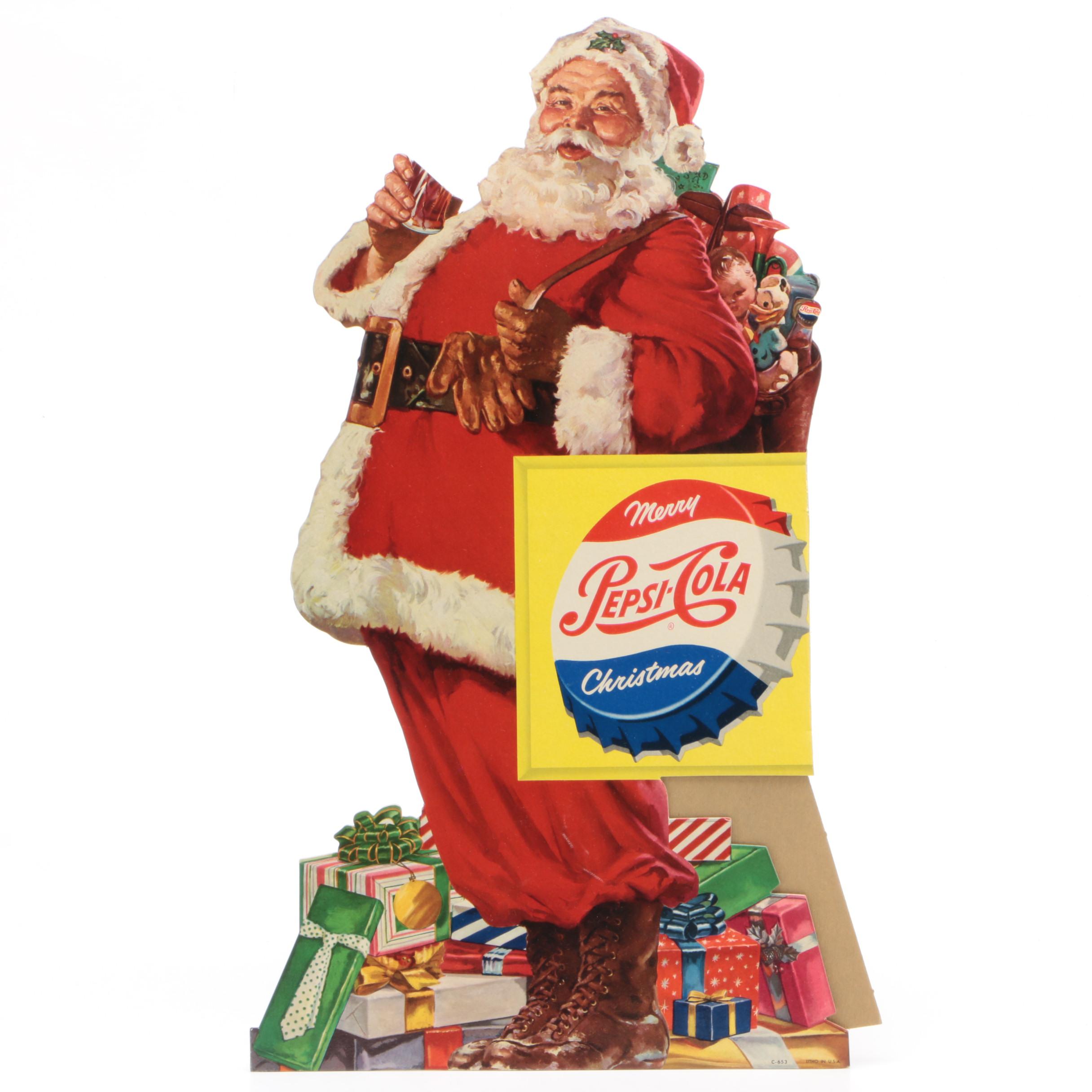 Pepsi-Cola Santa Claus Store Display, Mid 20th Century