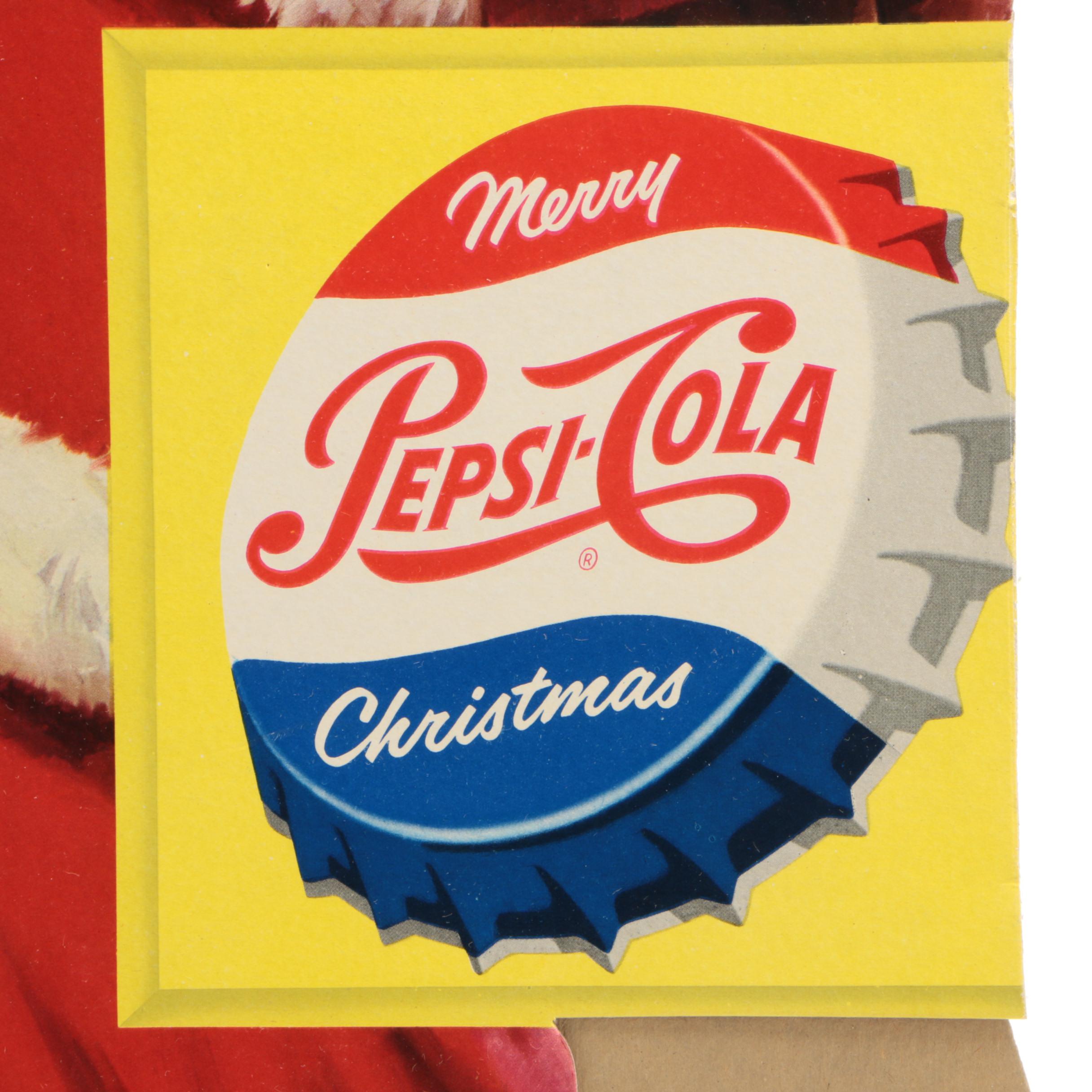 Pepsi-Cola Santa Claus Store Display, Mid 20th Century