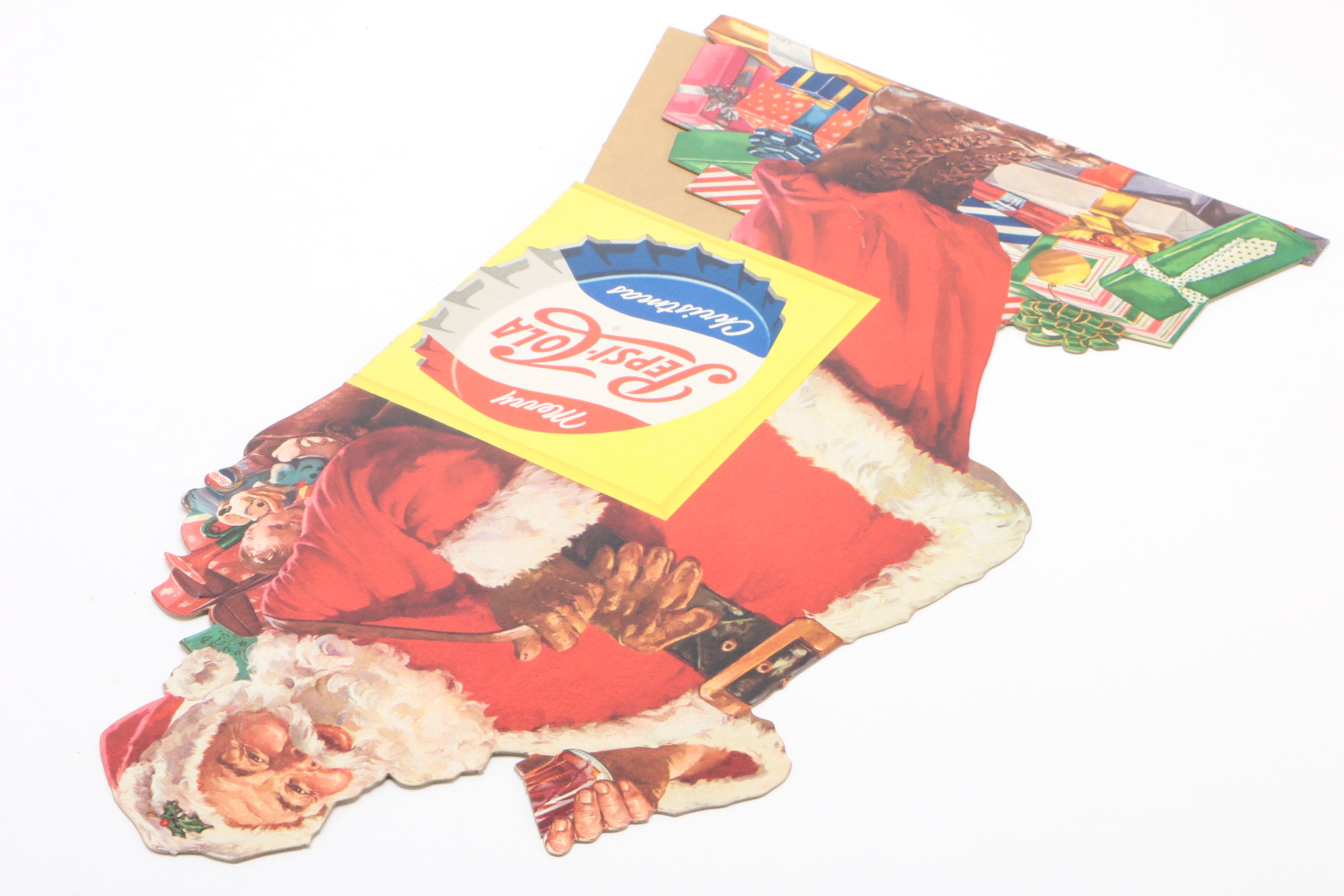 Pepsi-Cola Santa Claus Store Display, Mid 20th Century