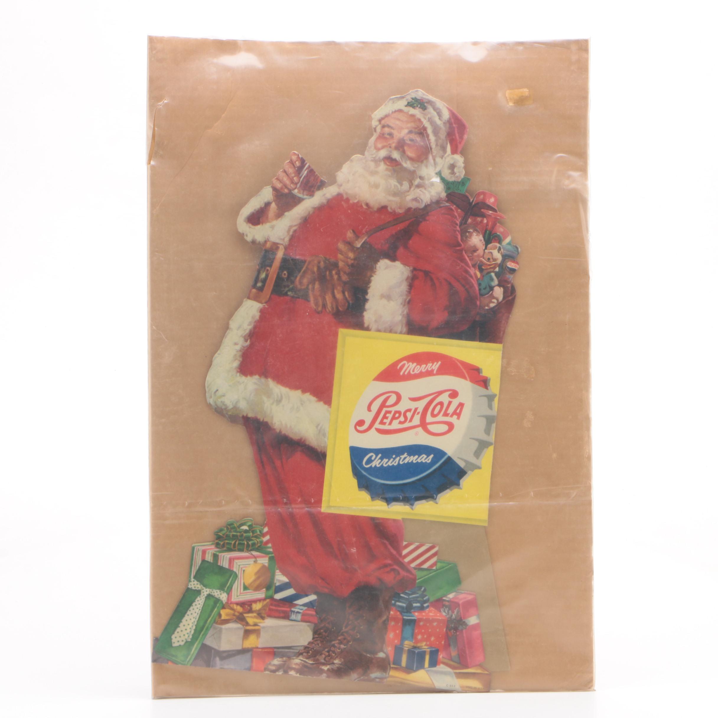 Pepsi-Cola Santa Claus Store Display, Mid 20th Century