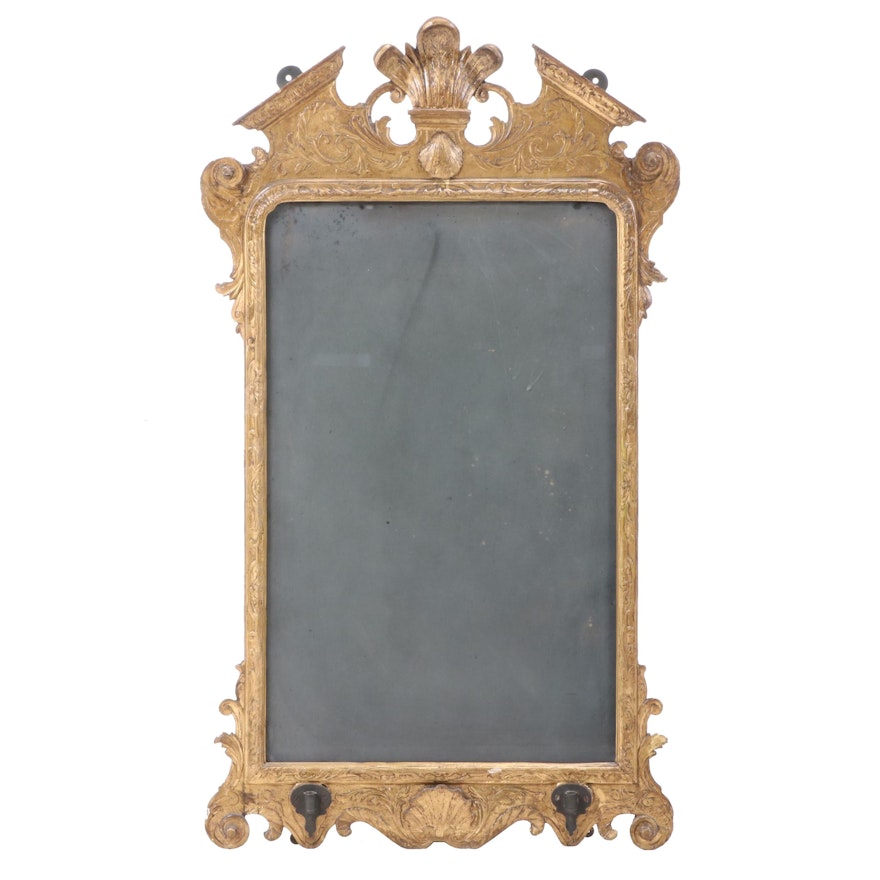George II Giltwood Mirror, Late 18th Century