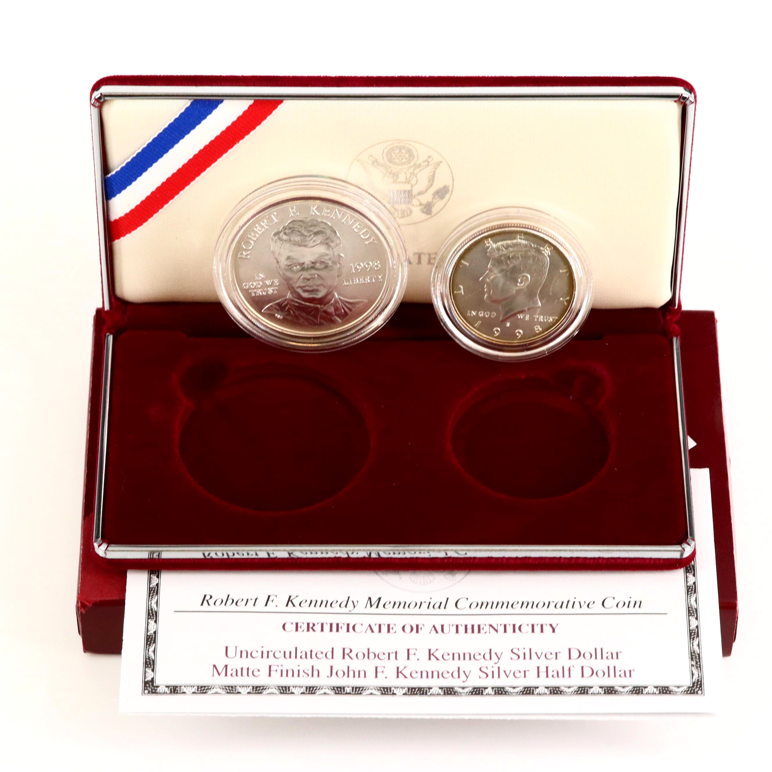 John and Robert Kennedy Memorial Commemorative Proof Silver Coins