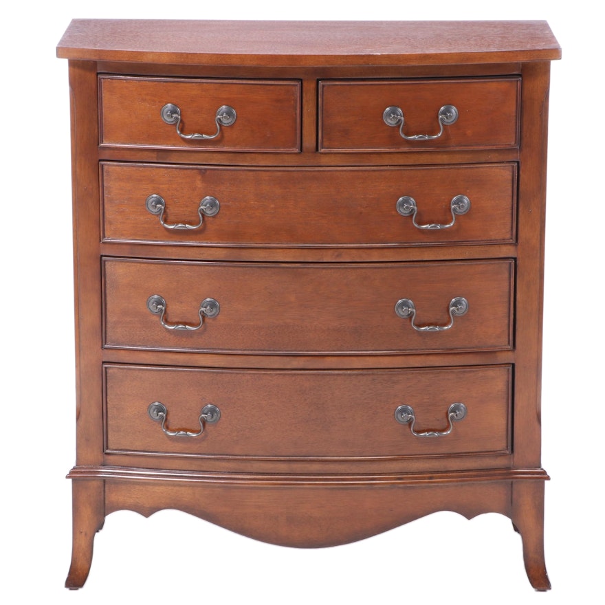 Accents Beyond Federal Style Mahogany Bowfront Chest of Drawers