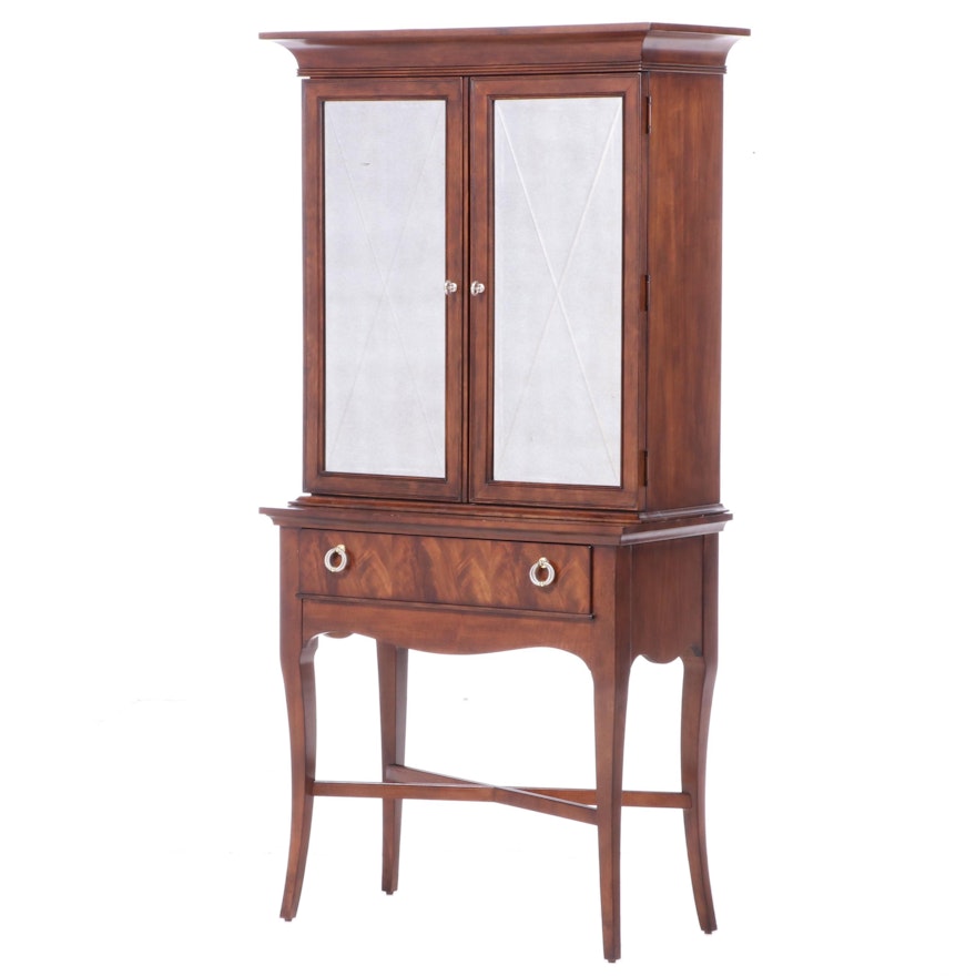 Stanley Furniture Mahogany Cabinet-on-Stand