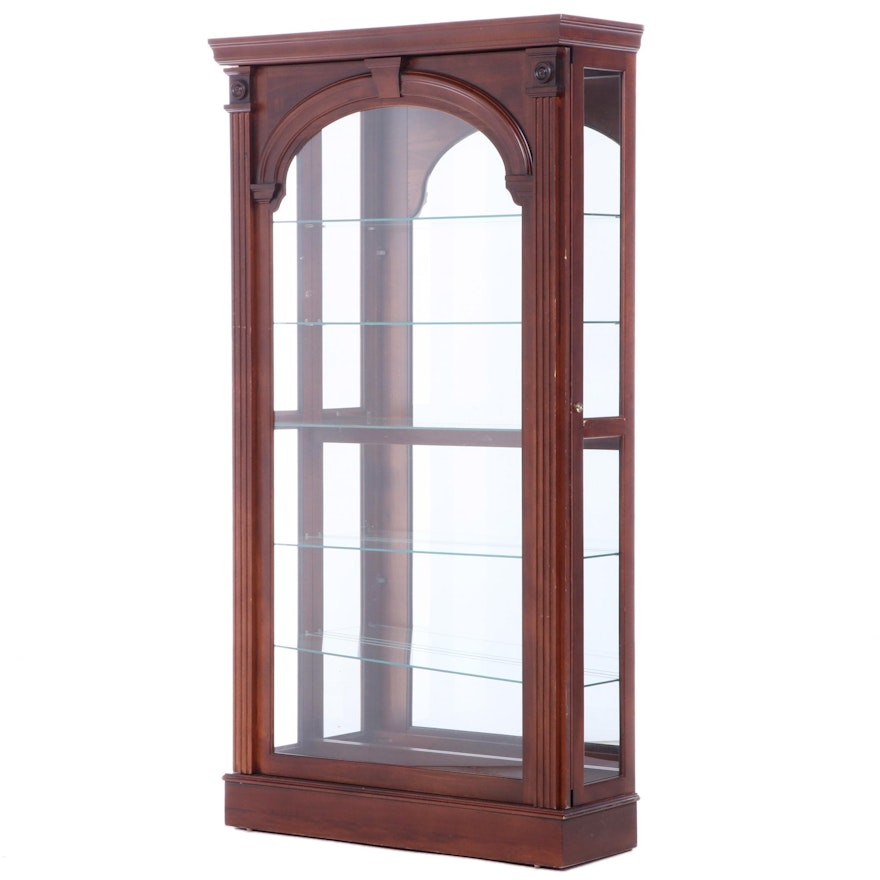 Pulaski Furniture Mahogany-Stained Display Cabinet