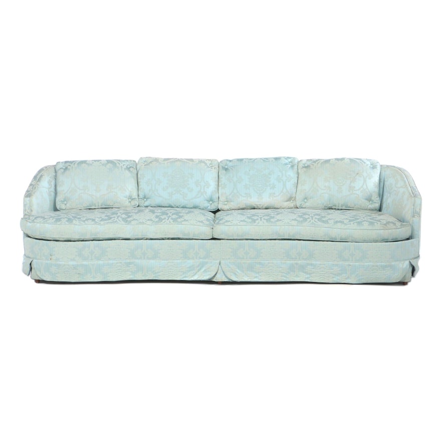 Reliable Furniture Mfg. Co. Blue Damask Sofa