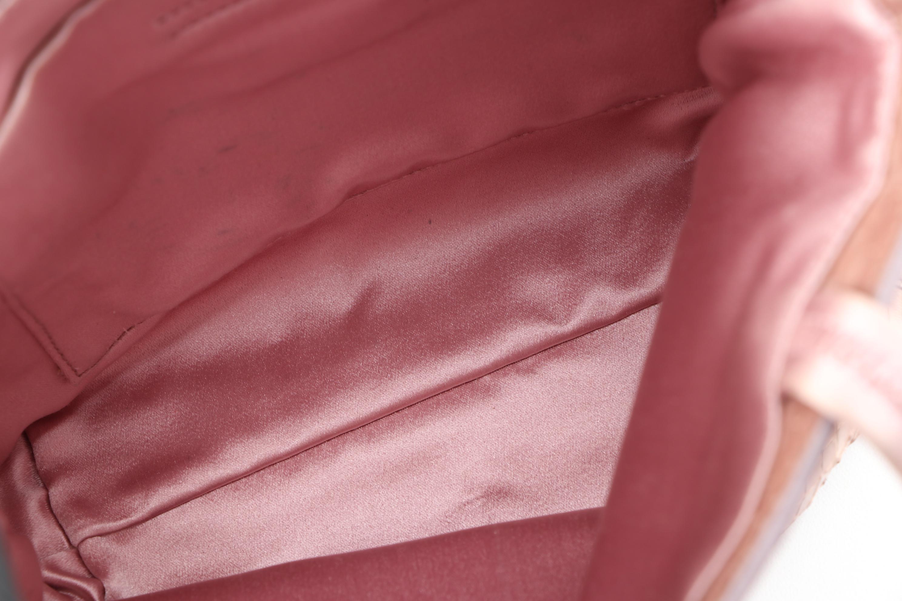 Prada Blush Glazed Python Mini Tote