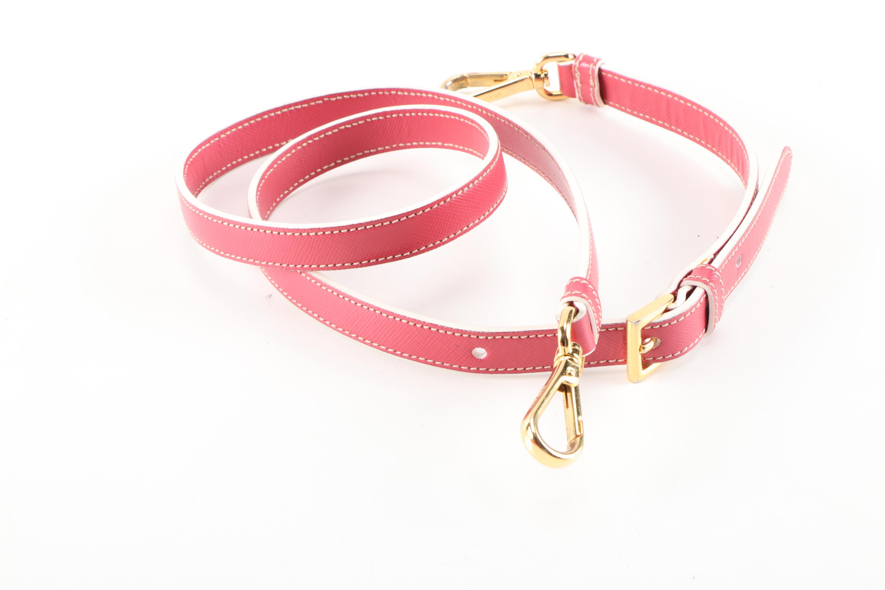 Prada Pink Tessuto Nylon and Leather Two-Way Tote Bag