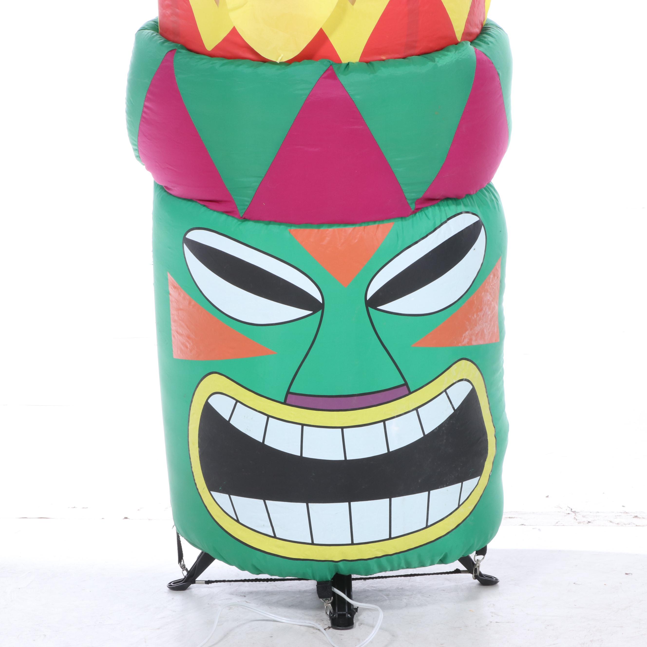 Inflatable "Luau Party" Tiki Hut Display