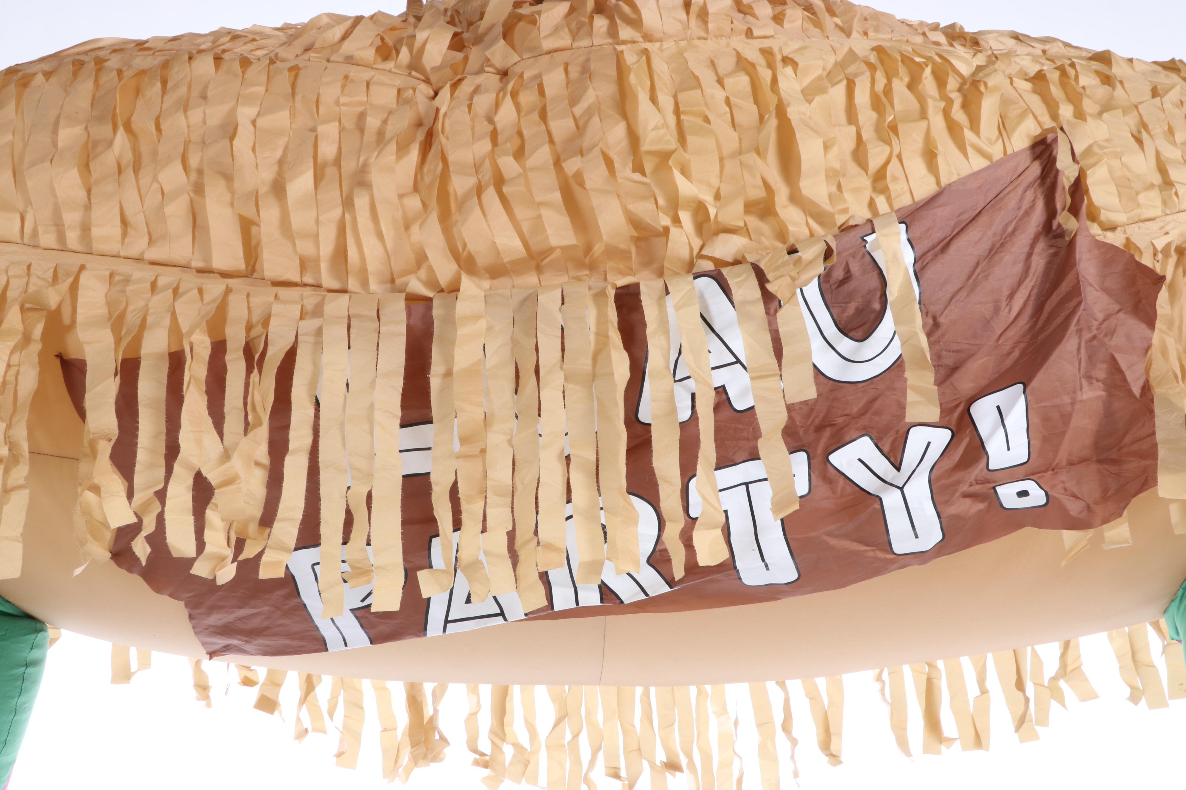 Inflatable "Luau Party" Tiki Hut Display