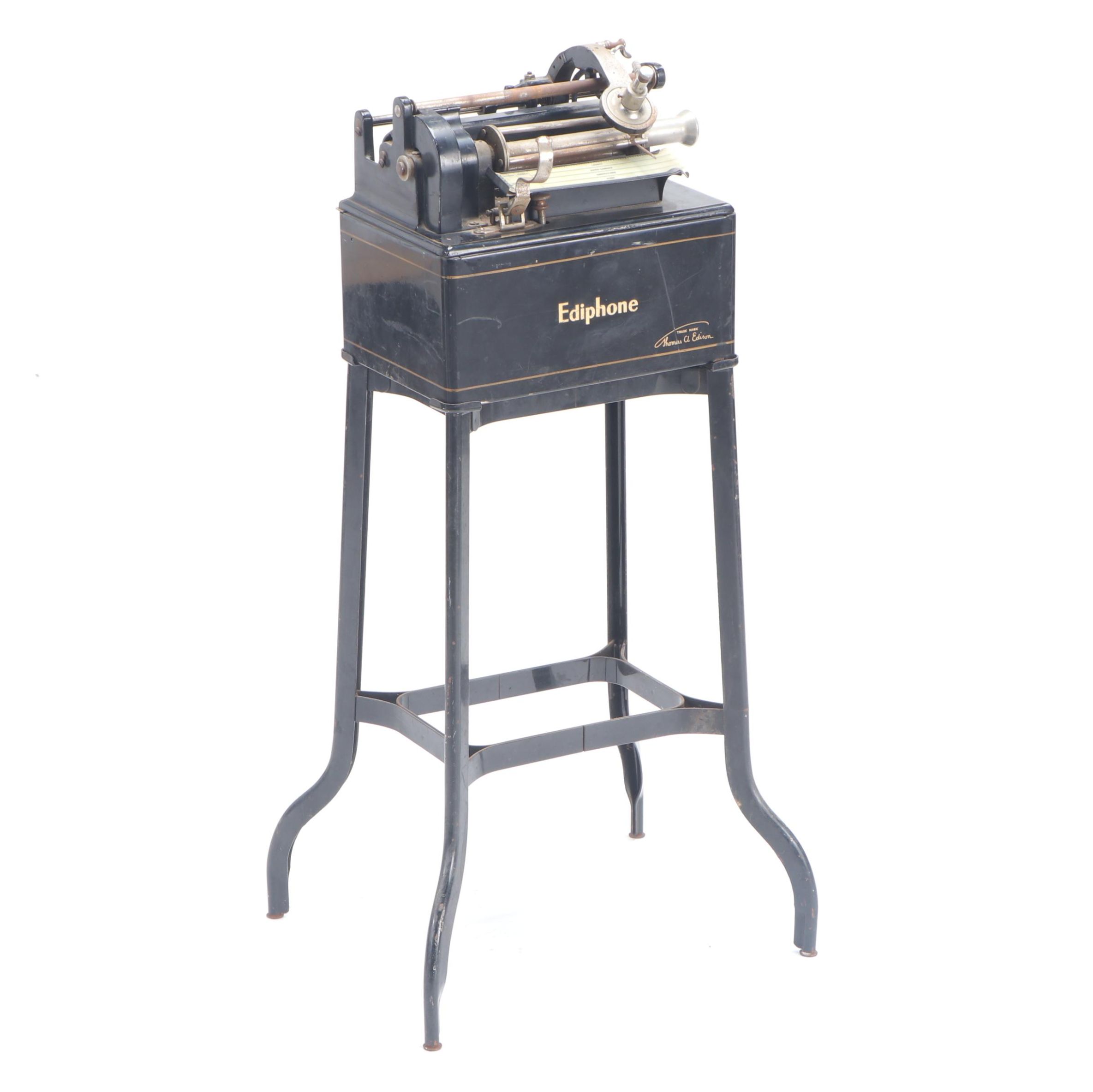 Thomas A. Edison Ediphone Dictation Machine, Early 20th Century