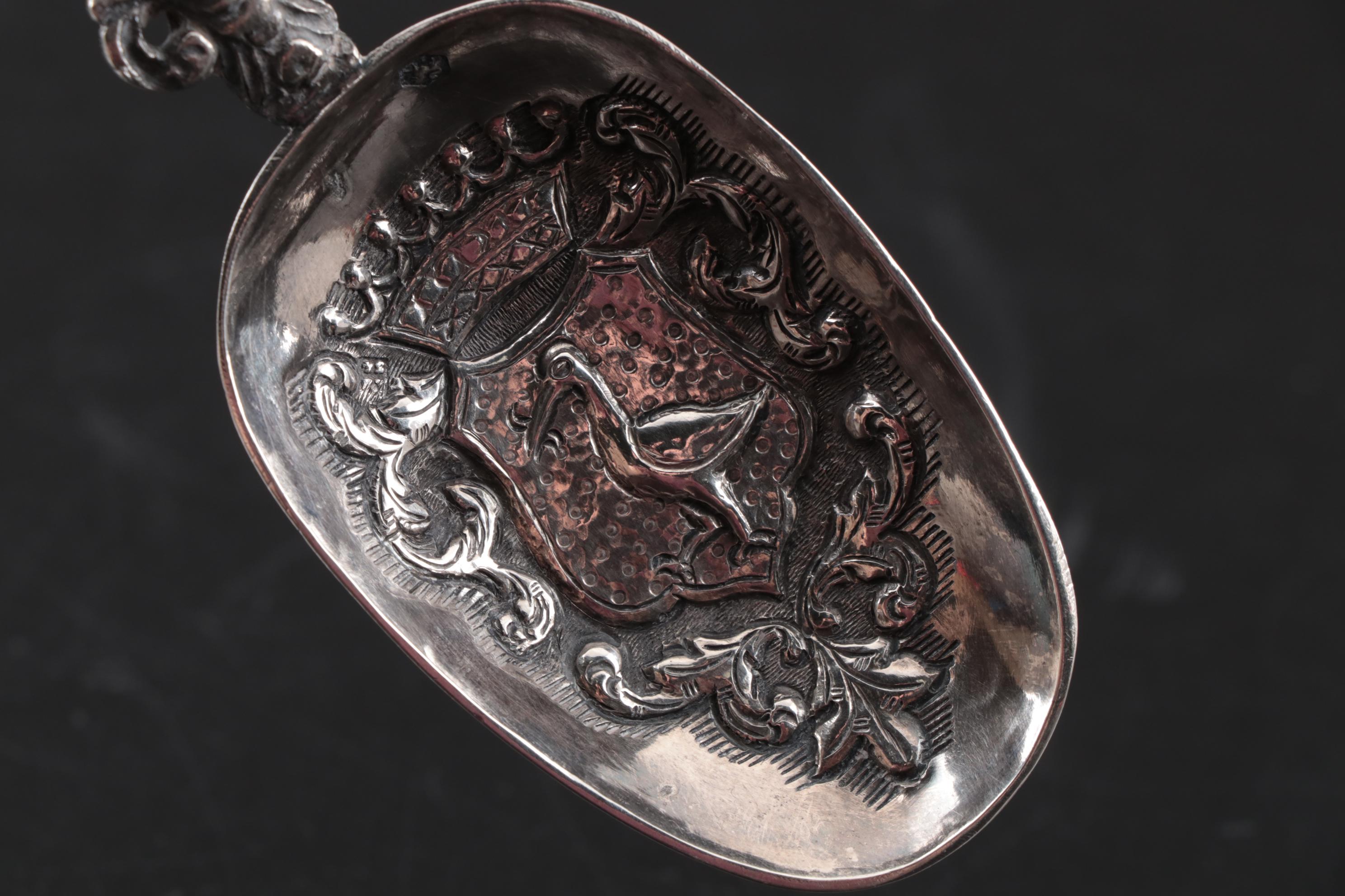 Dutch Baroque Style 800 Silver Sailing Ship Spoon