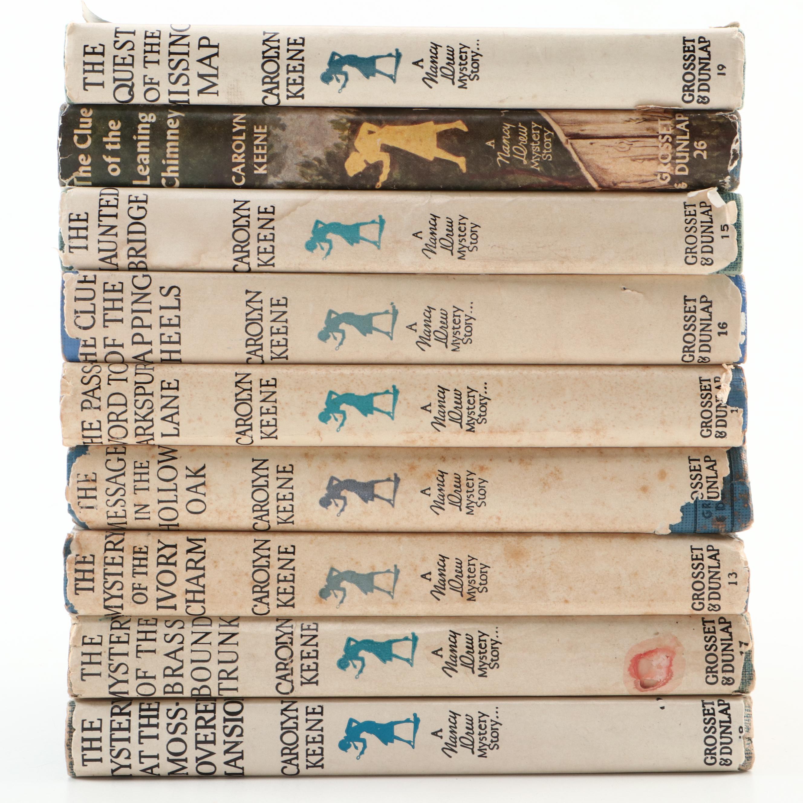 "Nancy Drew" Book Collection by Carolyn Keene, Mid-20th Century