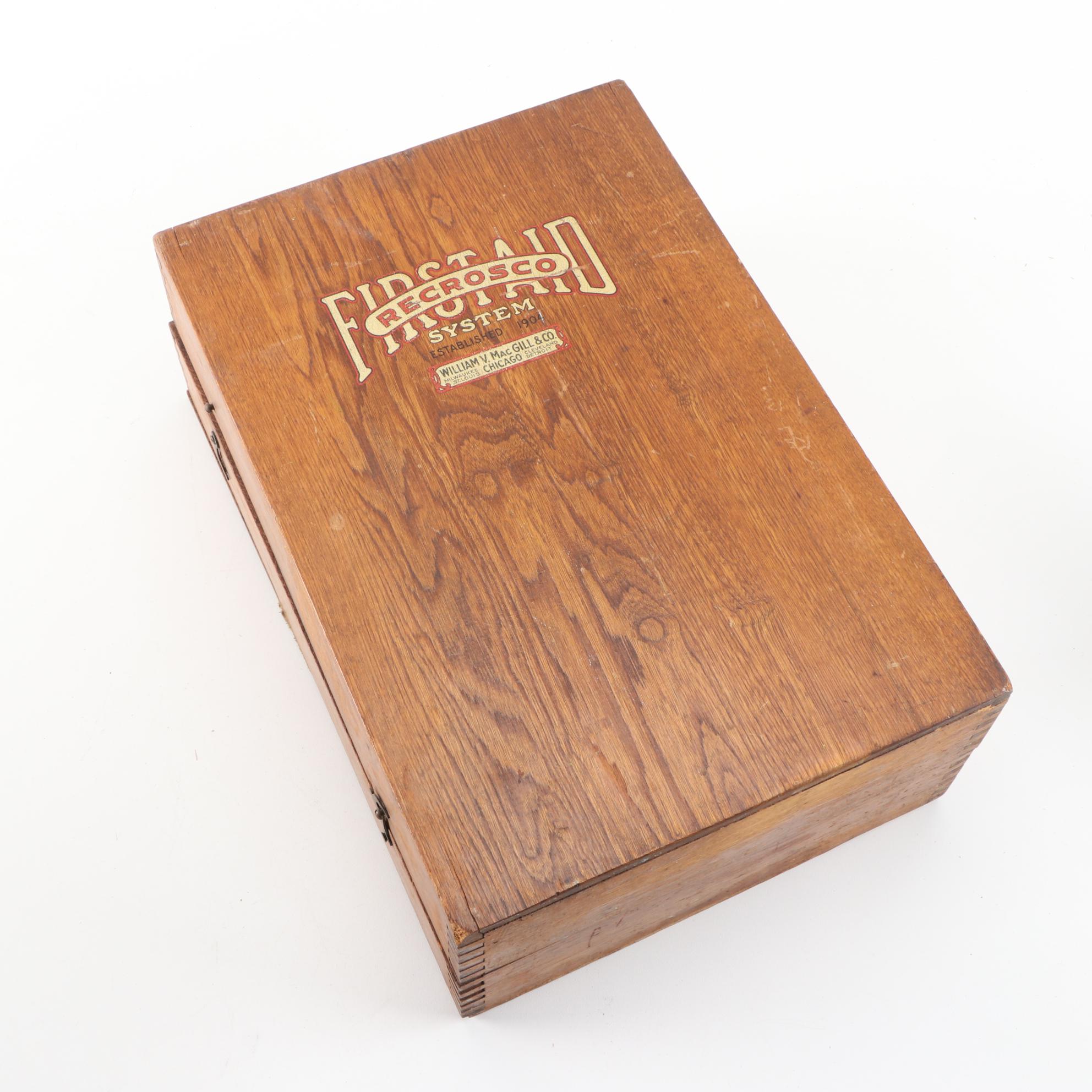 William V. MacGill & Co. Recrosco First Aid System Box, Early 20th Century