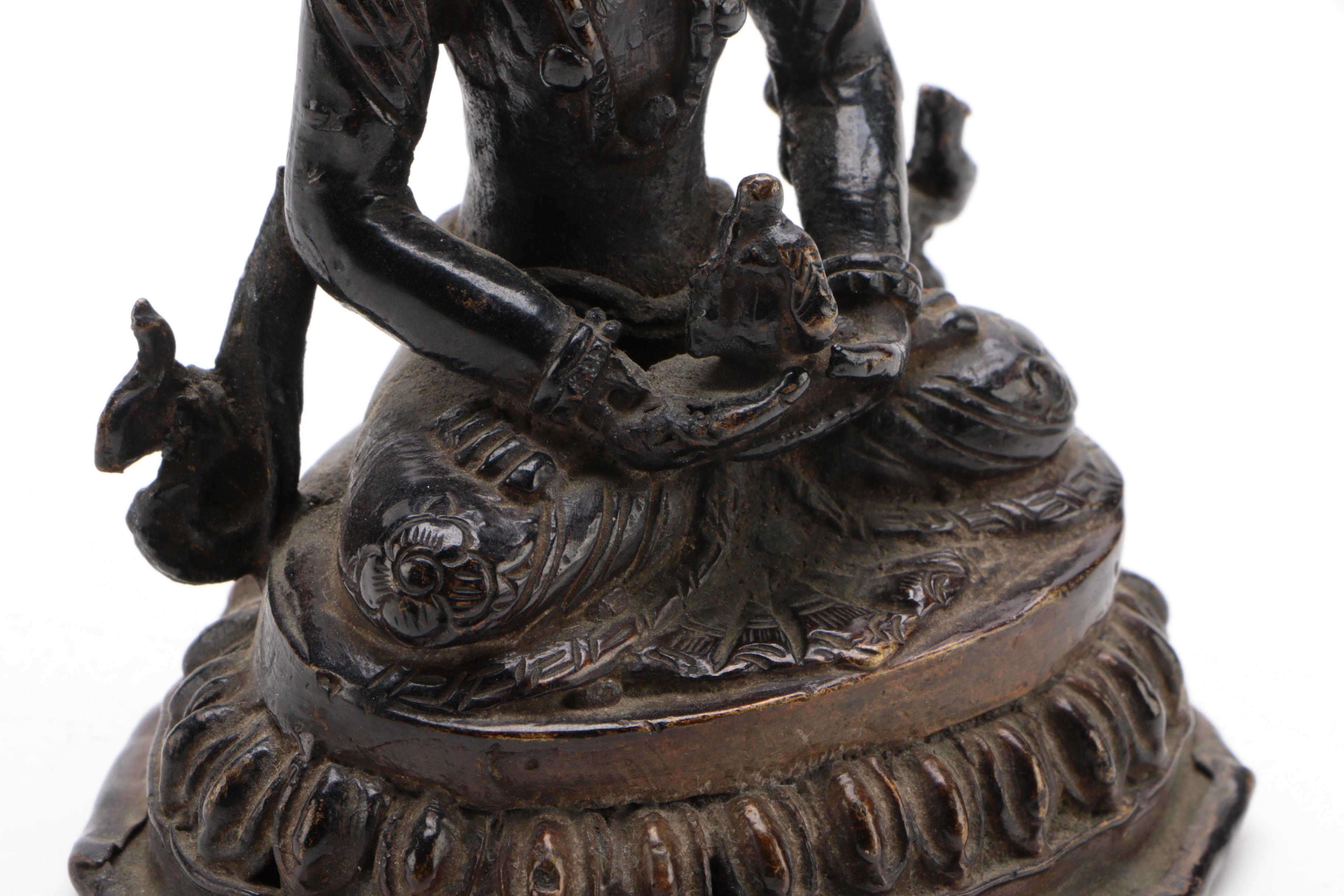 Tibetan Bronze Amitabha Buddha, Late 19th/Early 20th Century