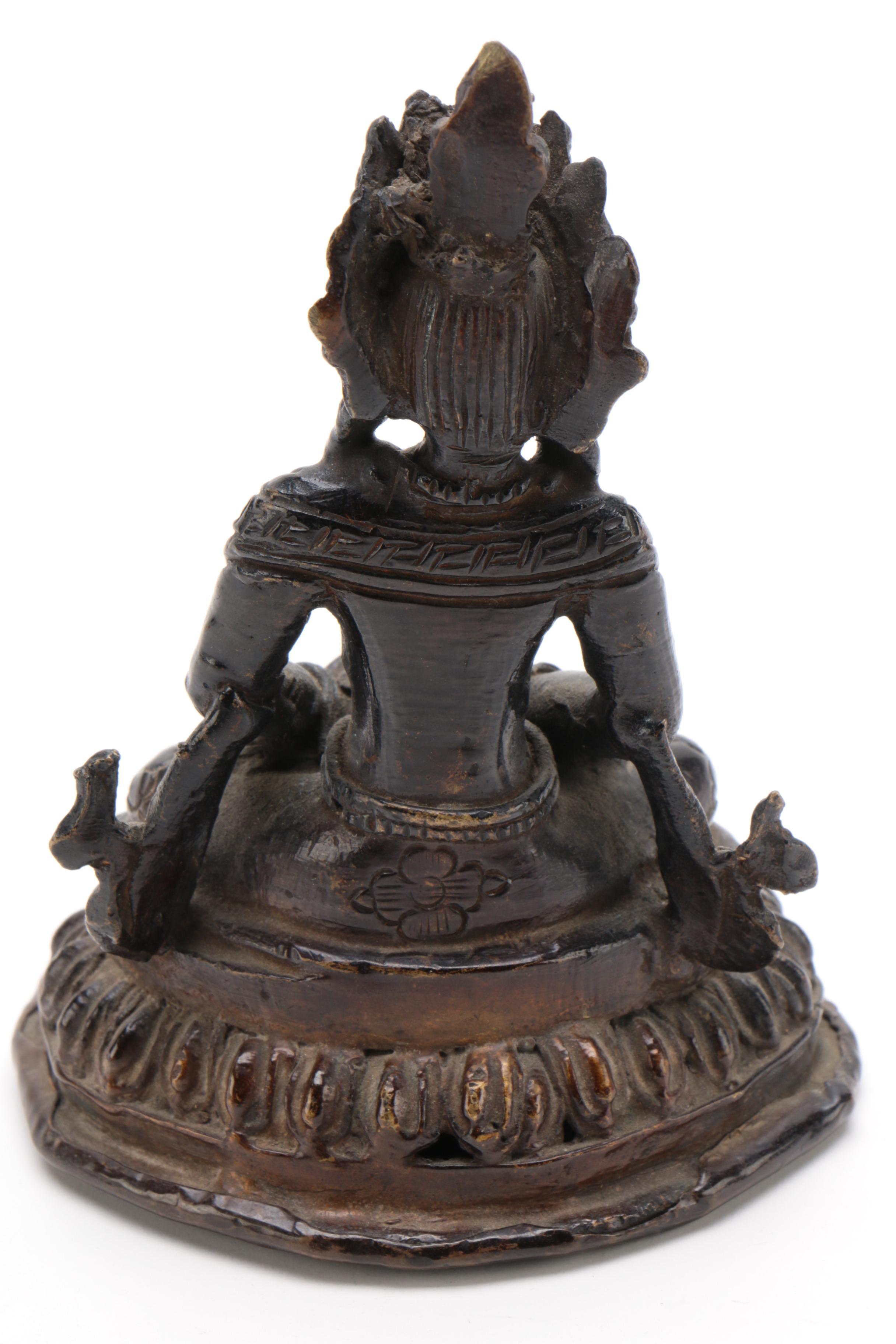 Tibetan Bronze Amitabha Buddha, Late 19th/Early 20th Century