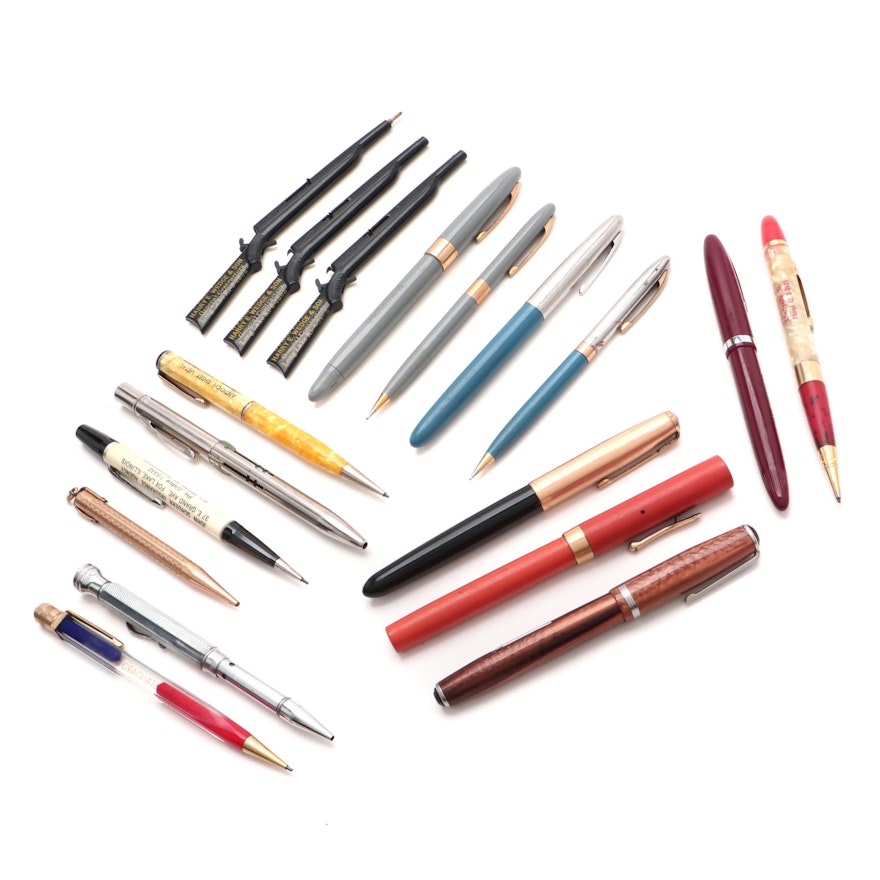 Promotional Pen Collection, Three Rifle Forms, Mid to Late 20th Century