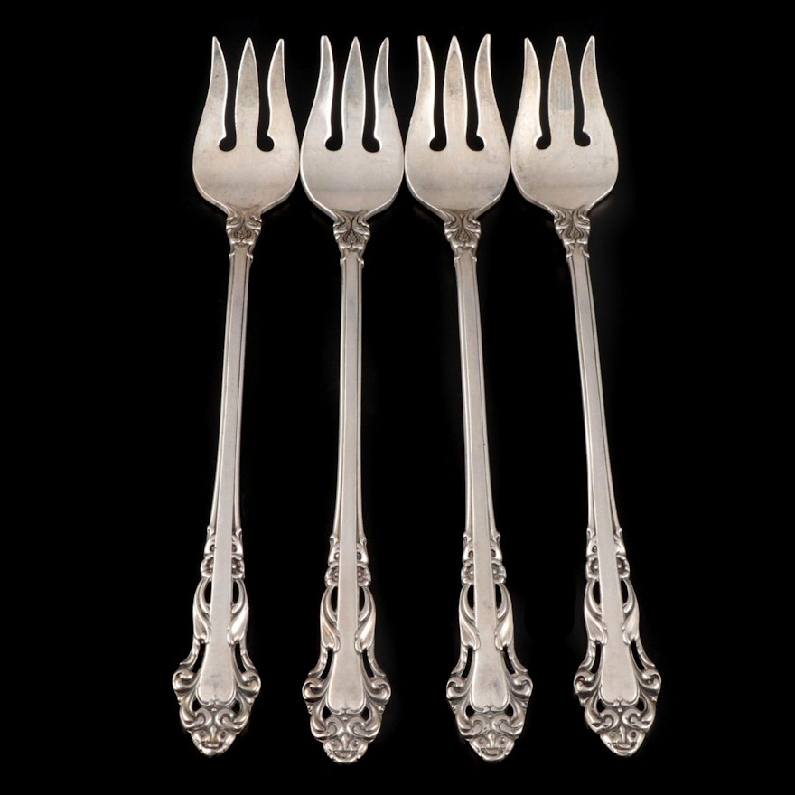 Reed & Barton "Grande Renaissance" Sterling Silver Cocktail Forks