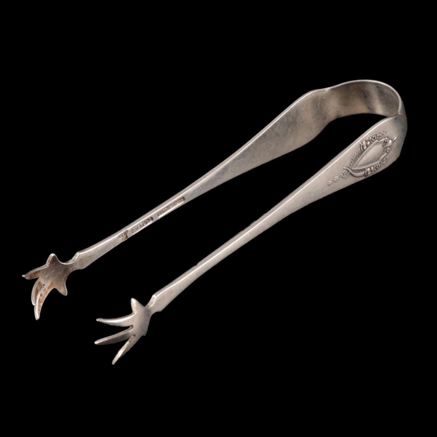 Wallace Sterling Silver Sugar Tongs, Early to Mid 20th Century
