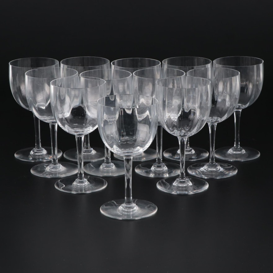 Baccarat "Montaigne" Crystal Water Goblets, Late 20th Century