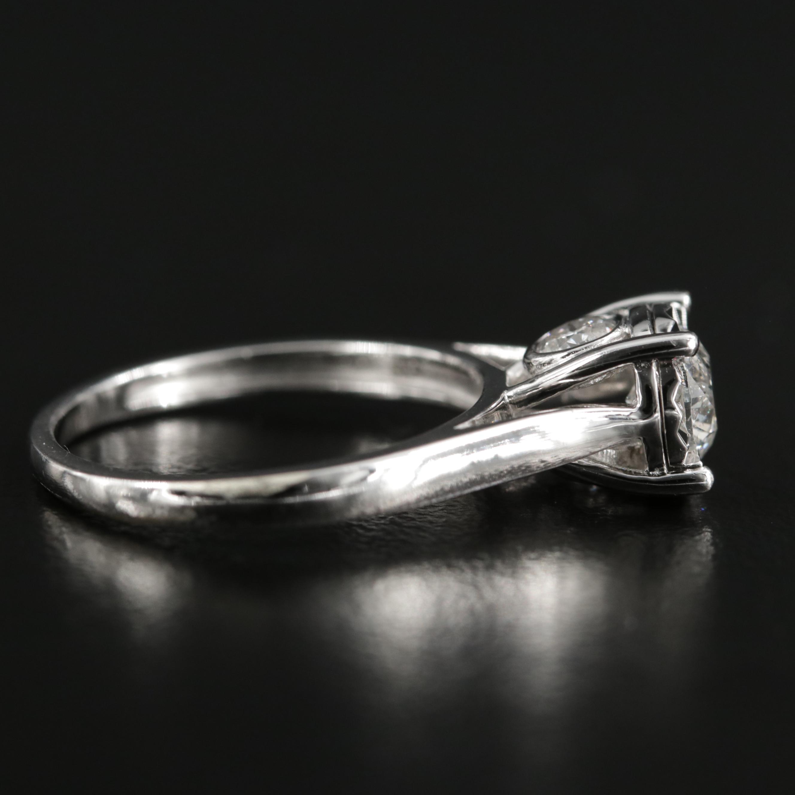 10K White Gold 1.04 CTW Diamond Ring