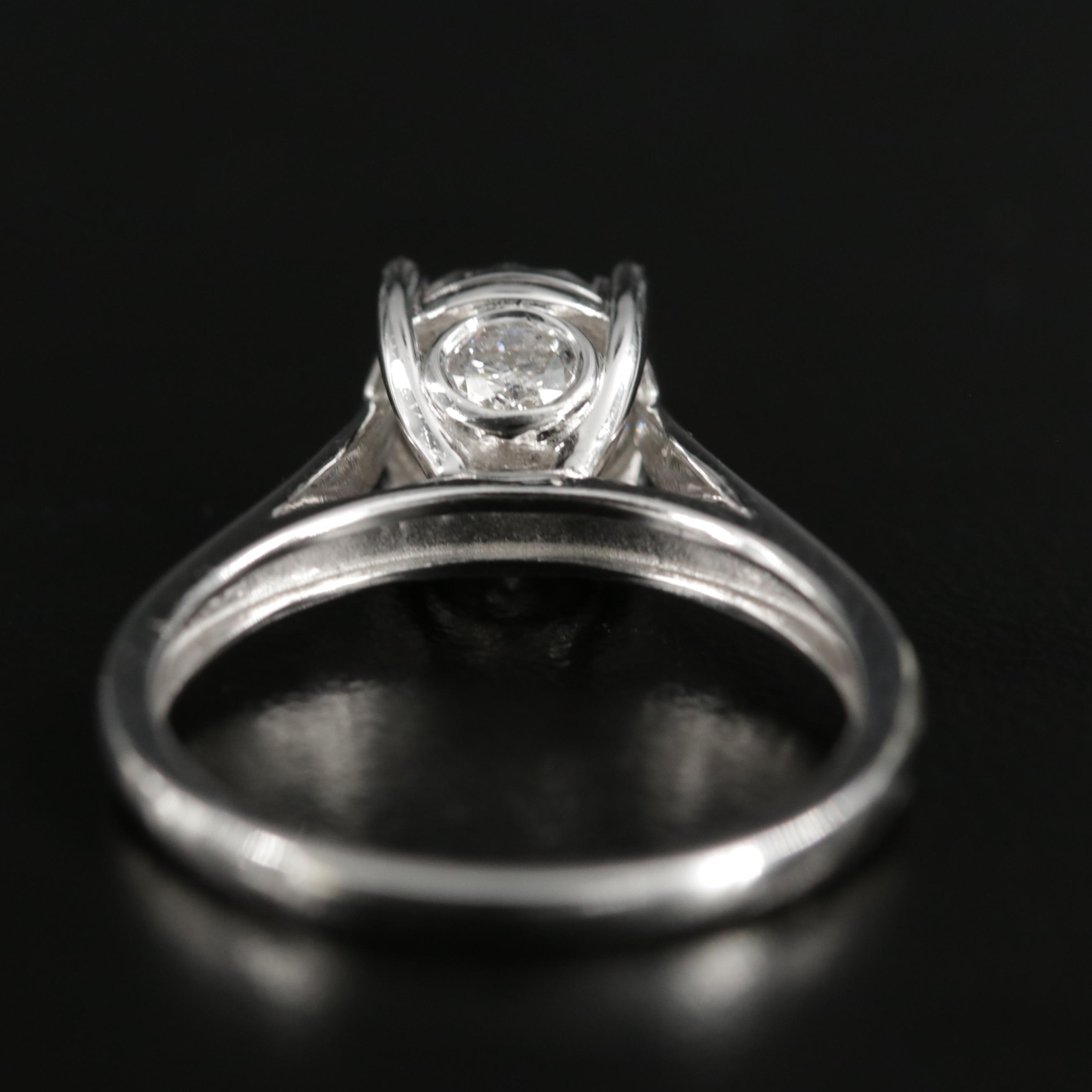 10K White Gold 1.04 CTW Diamond Ring