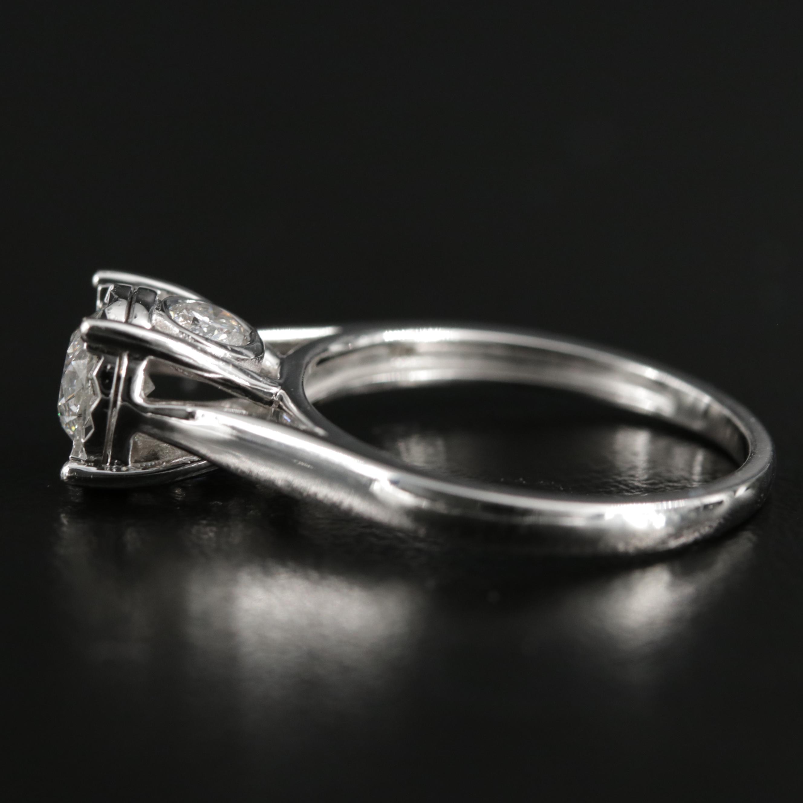 10K White Gold 1.04 CTW Diamond Ring