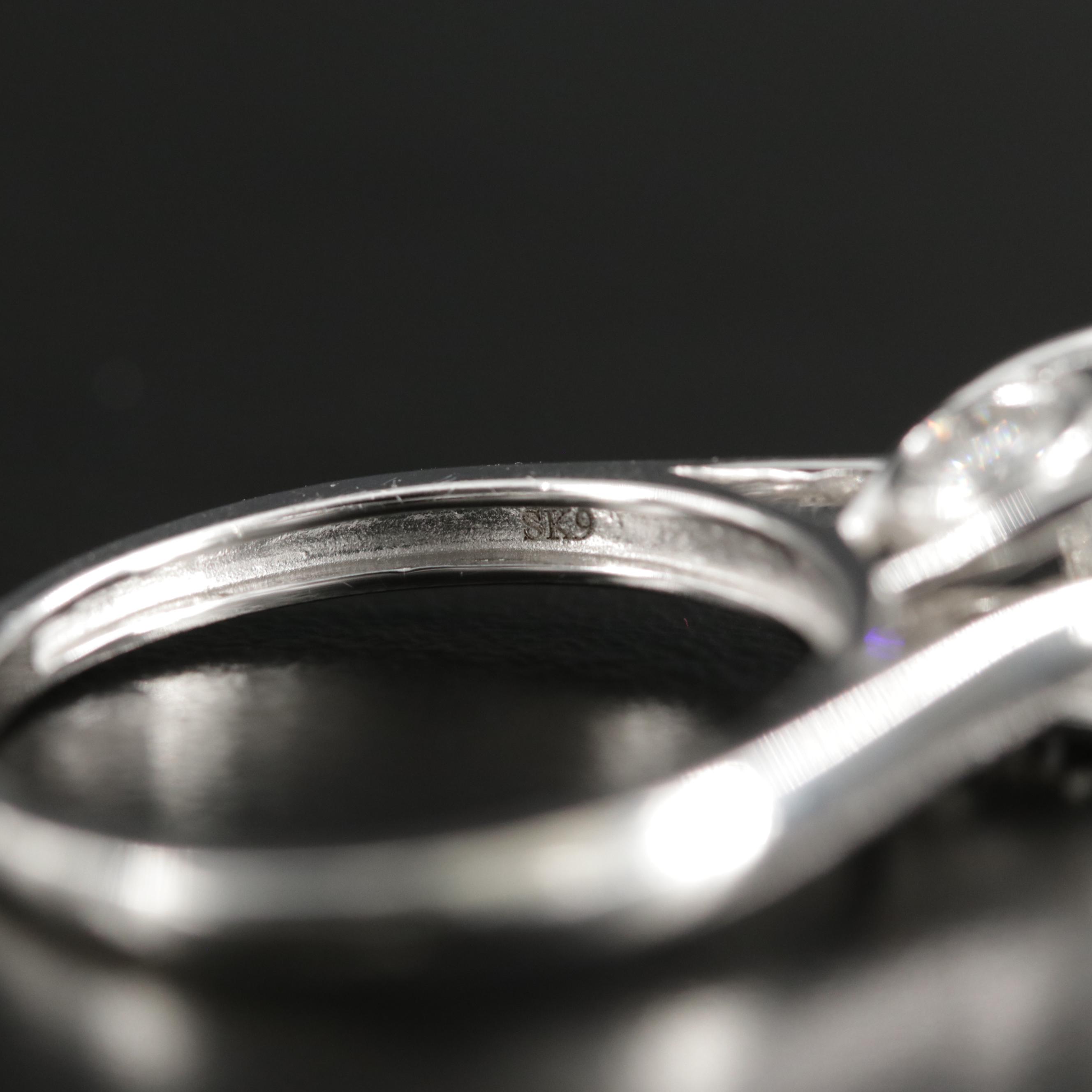 10K White Gold 1.04 CTW Diamond Ring