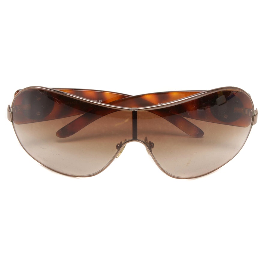Versace 2061-B Shield Medusa Logo Sunglasses with Case
