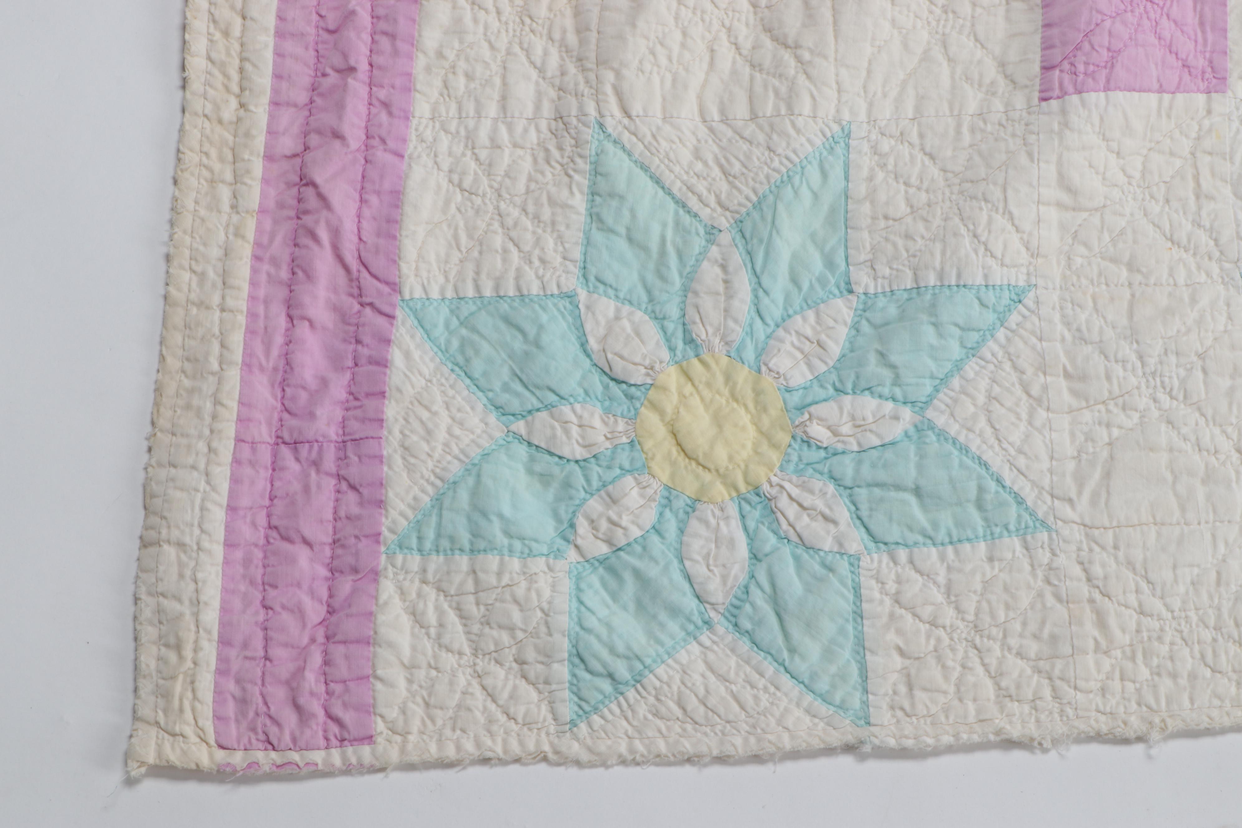 Handmade Patchwork and Applique Cotton Quilts
