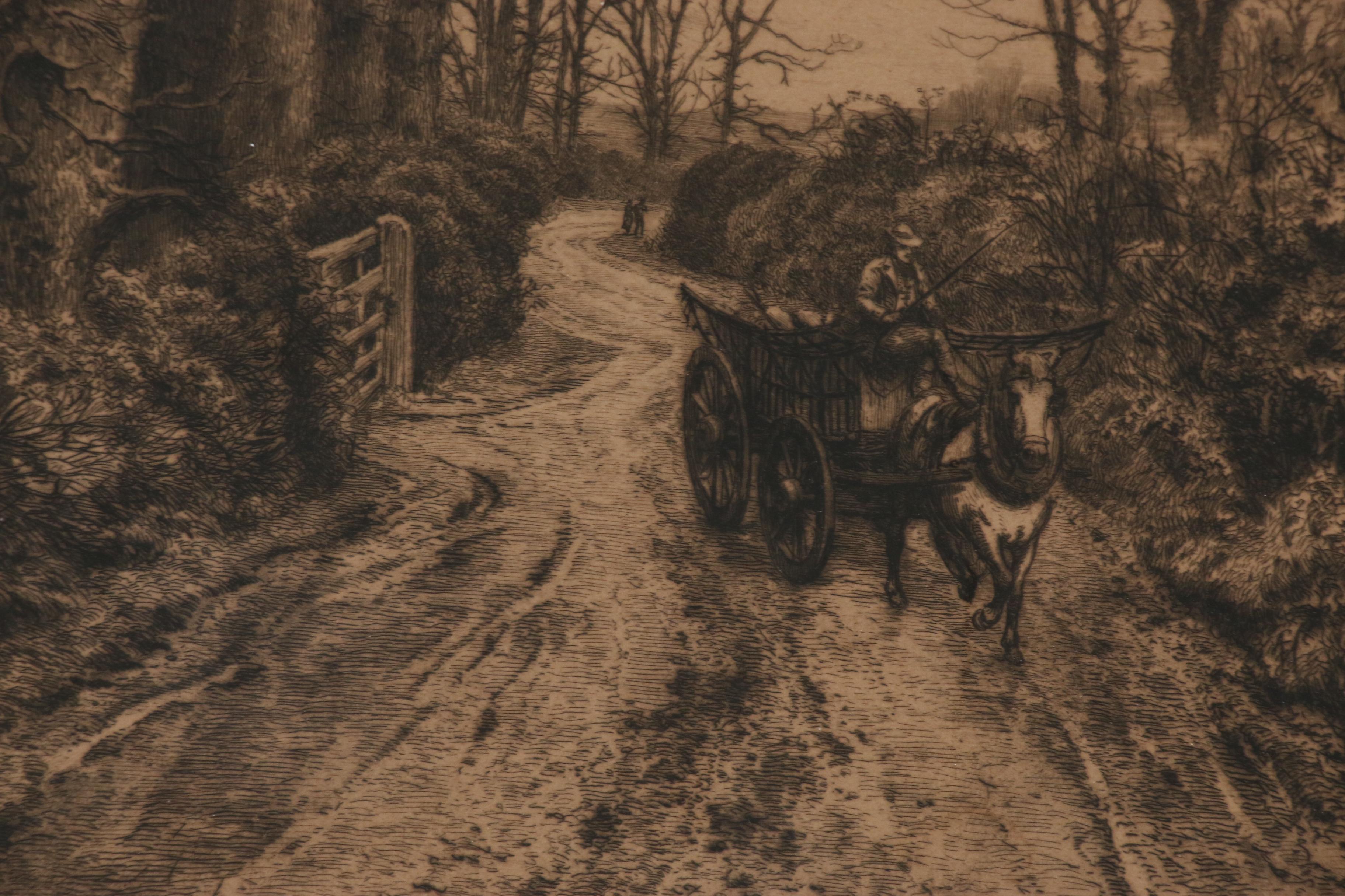 Frederick Albert Slocombe Etching "The Rookery"