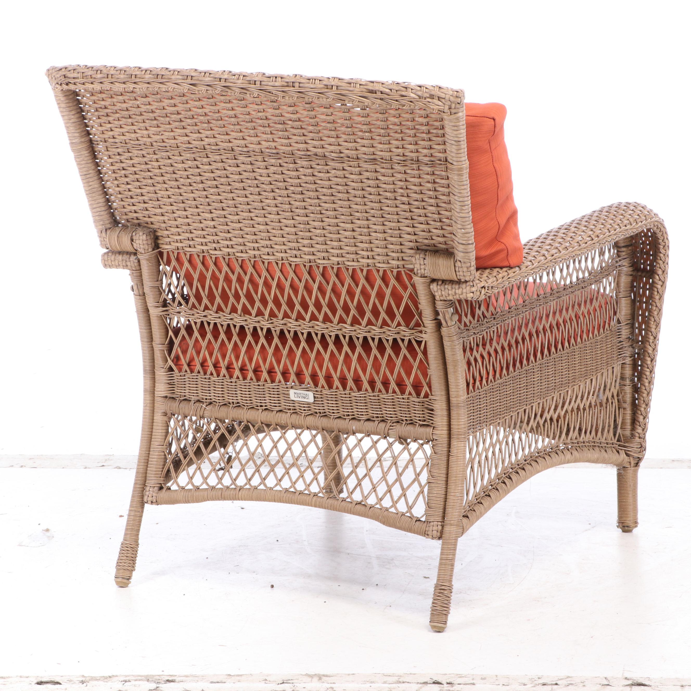 Martha Stewart Living All-Weather Wicker "Charlottetown" Patio Furniture Set