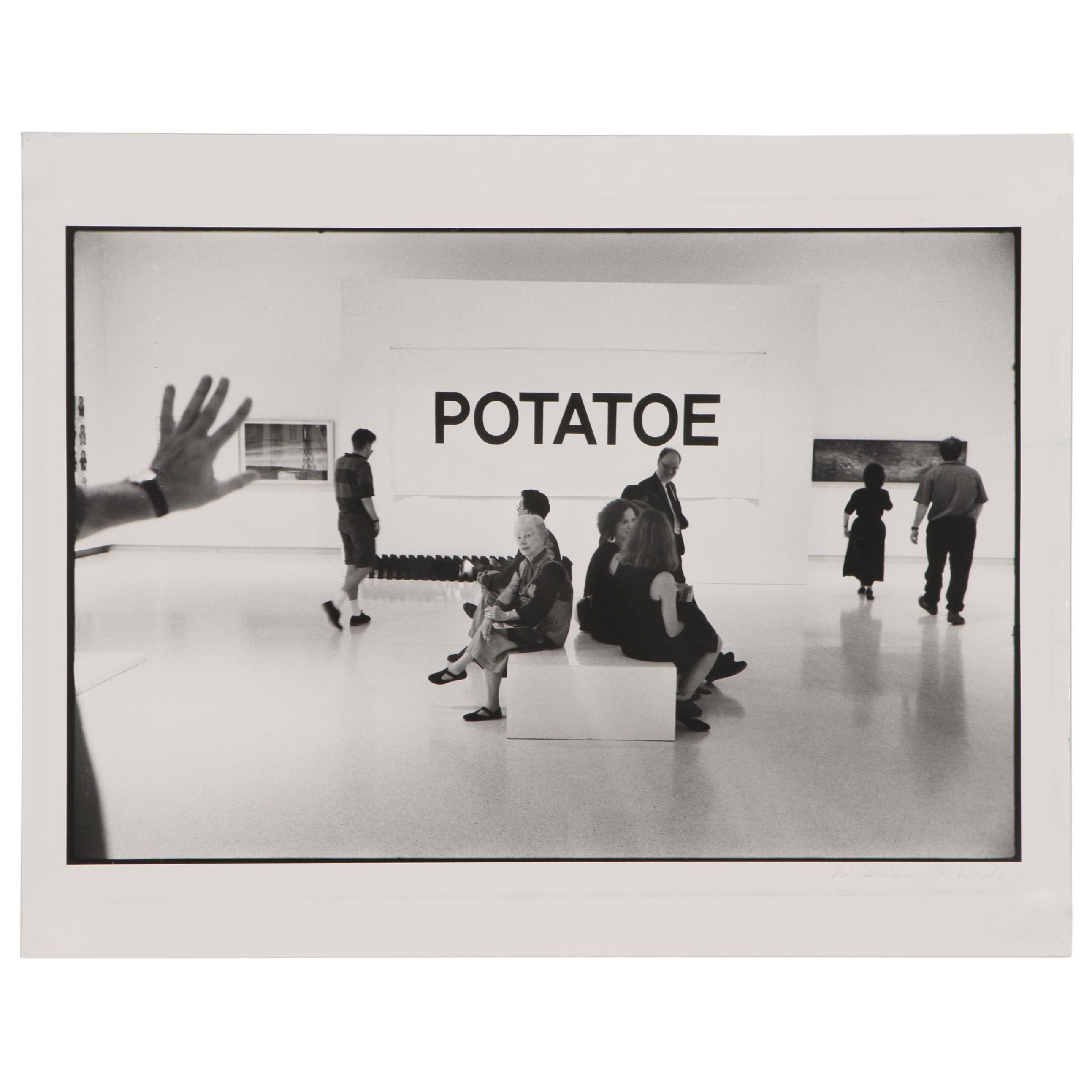 William D. Wade Silver Gelatin Print "VP Dan Quayle Spells Potatoe"