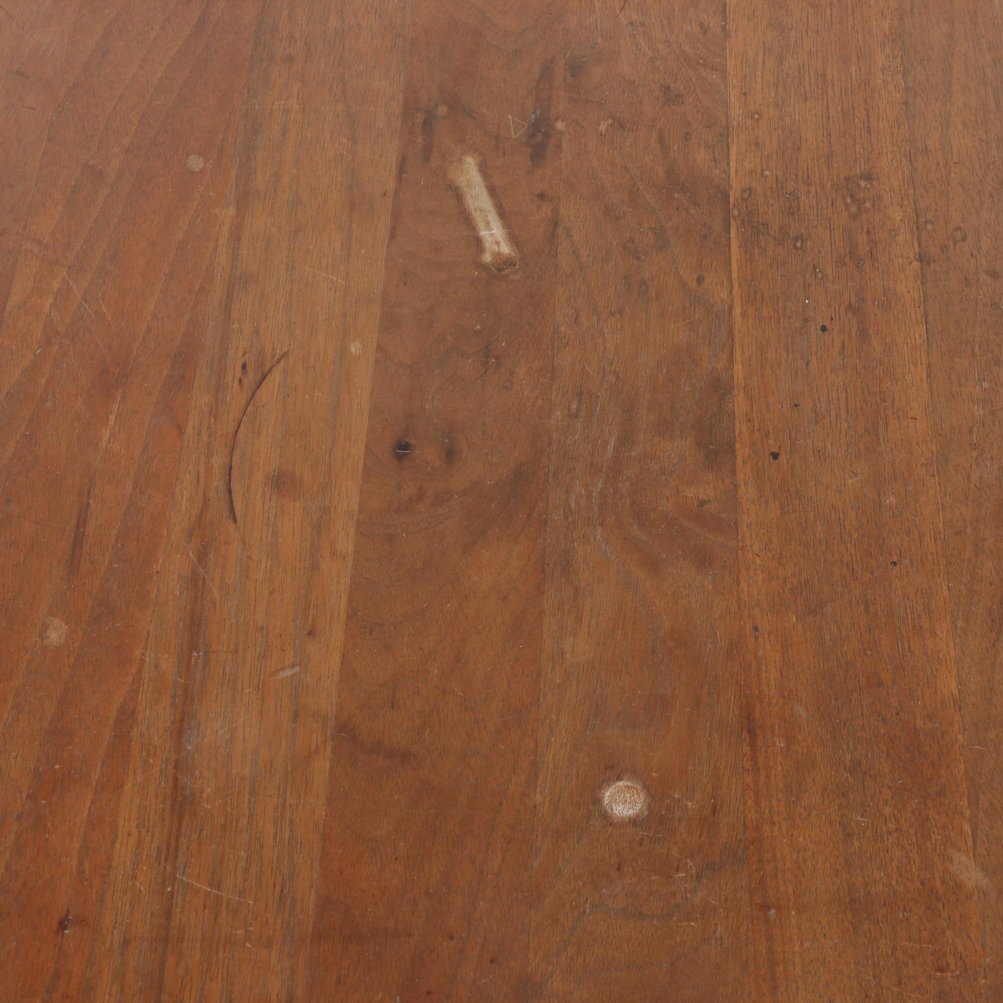 Birch Rocking Chair and Walnut Stick and Ball Table, Late 19th/Early 20th C.