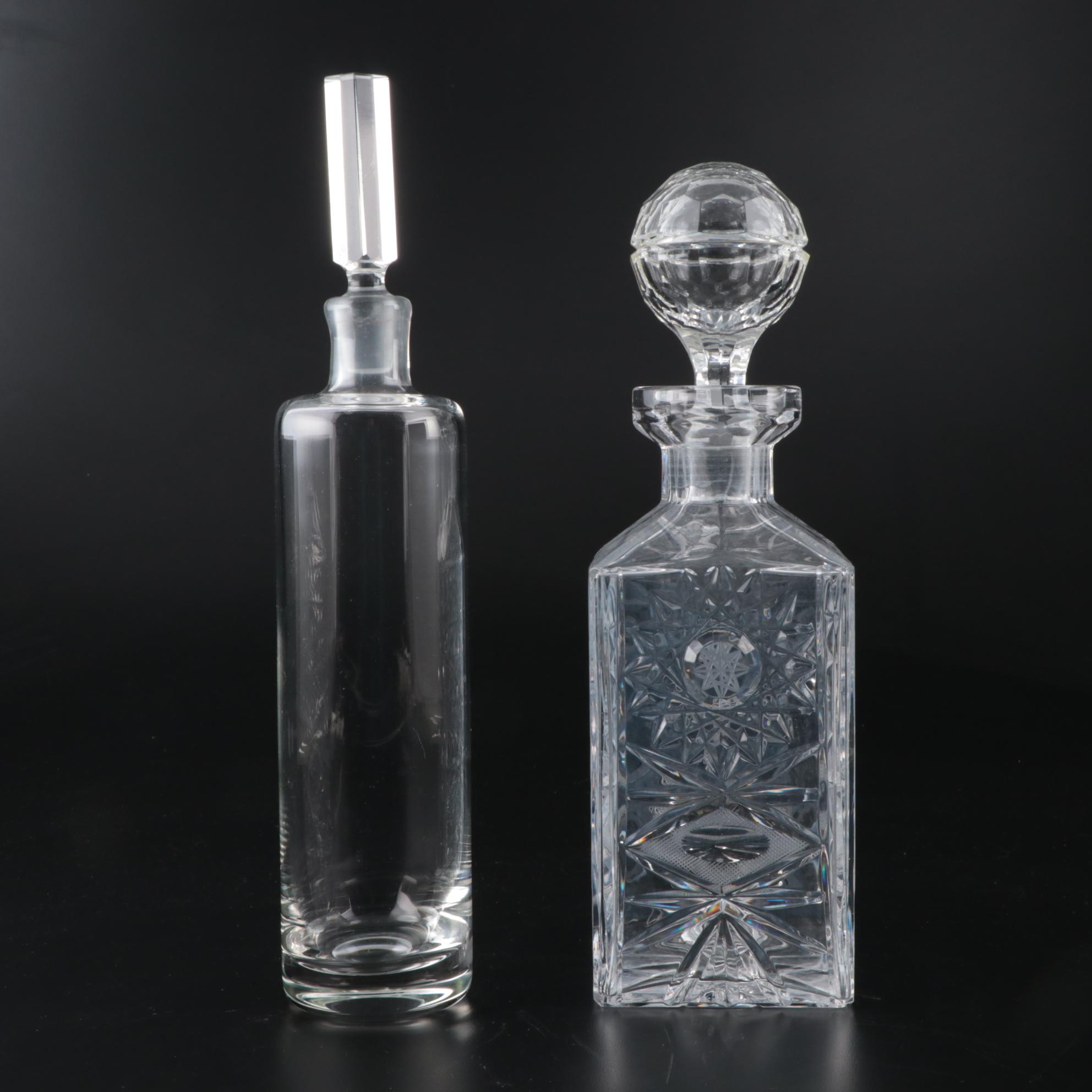 Glass and Crystal Decanter Collection