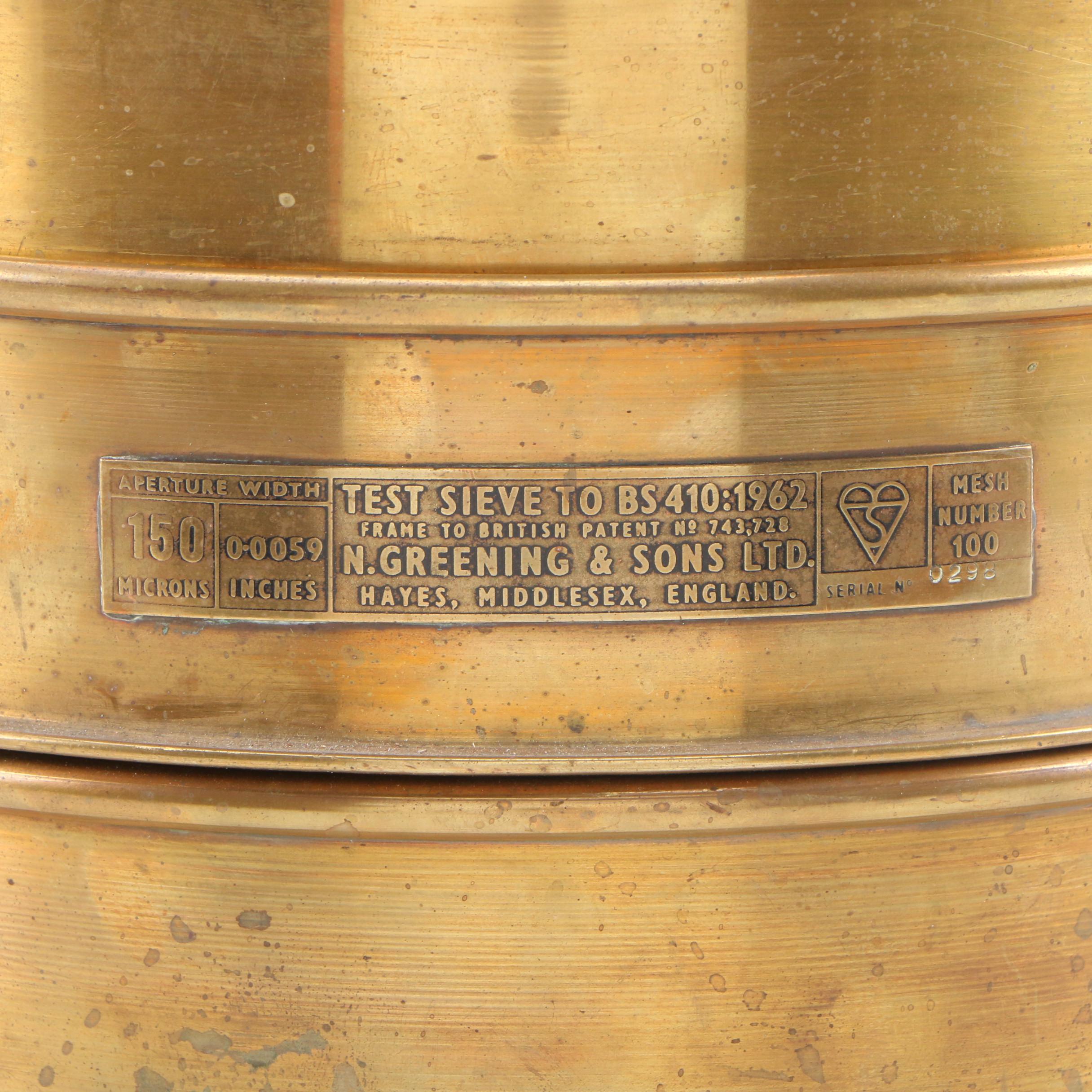 Testing Sieves Apparatus by N. Greening & Sons