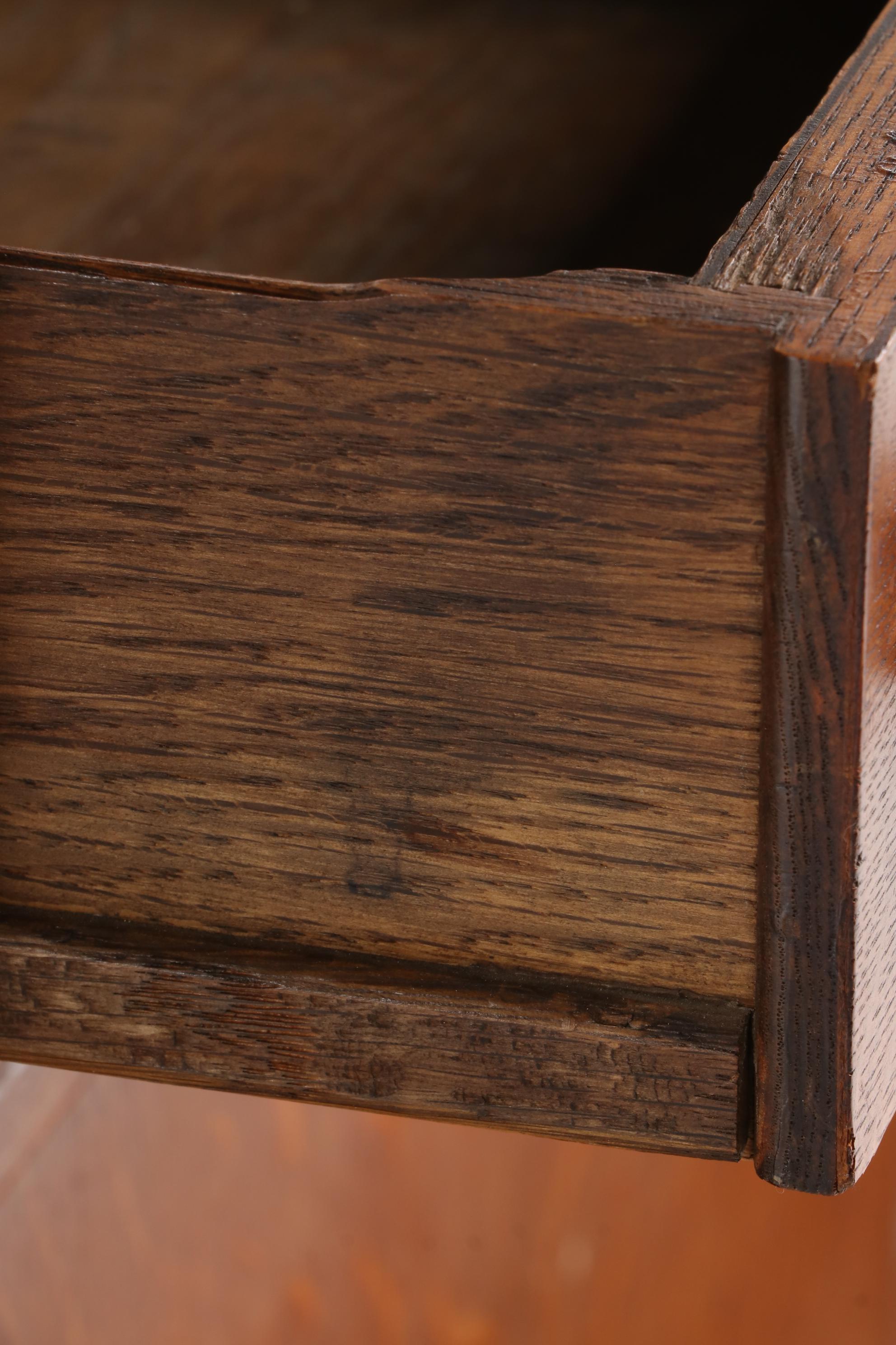 Arts and Crafts Oak Mirror-Back Sideboard, Early 20th Century