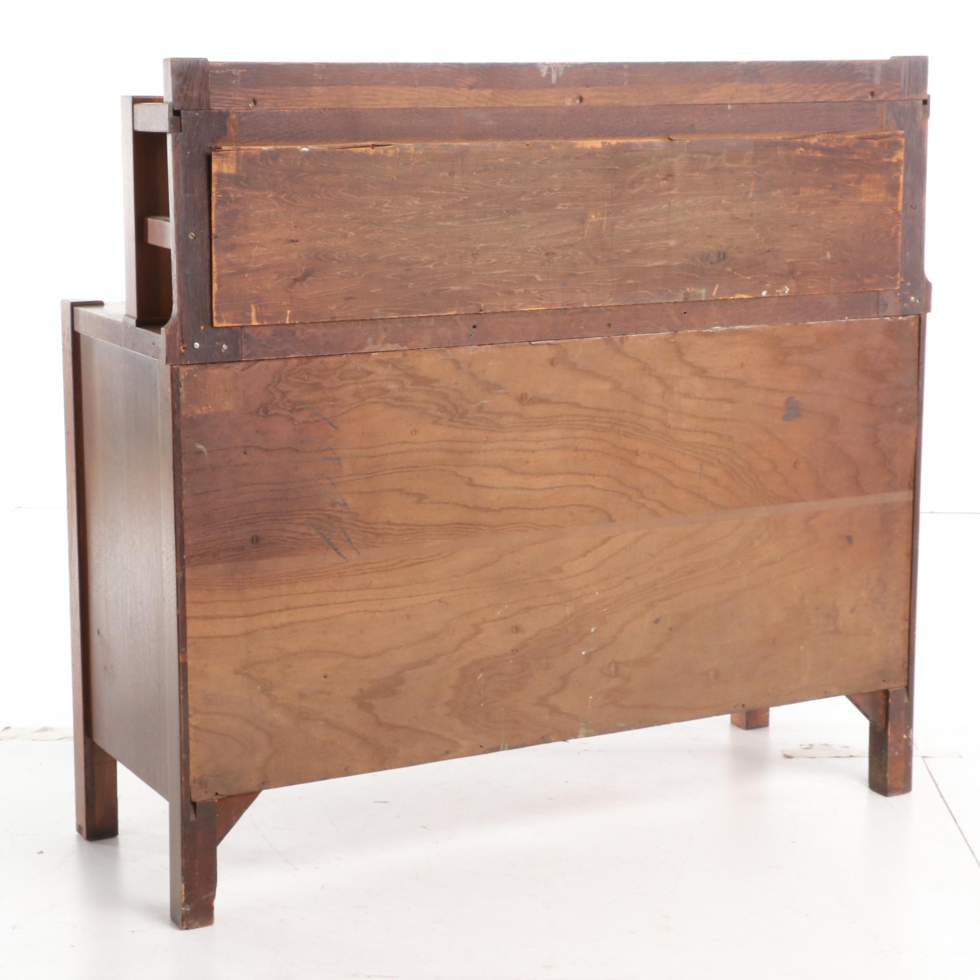 Arts and Crafts Oak Mirror-Back Sideboard, Early 20th Century