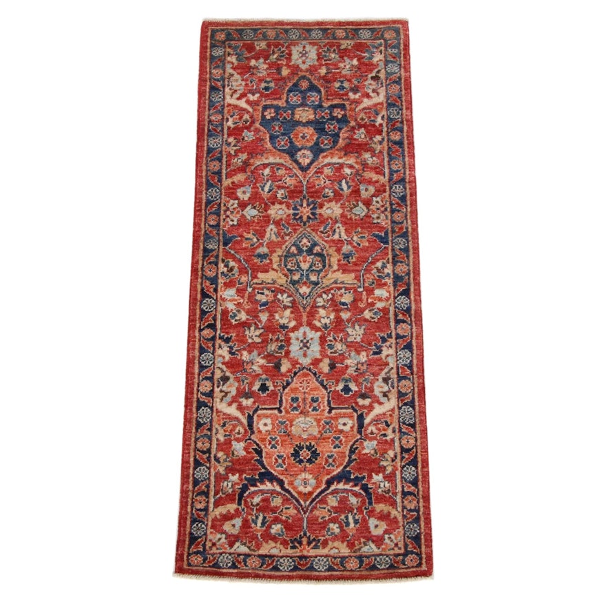 2'0 x 5'3 Hand-Knotted Afghan Persian Tabriz Runner, 2010s